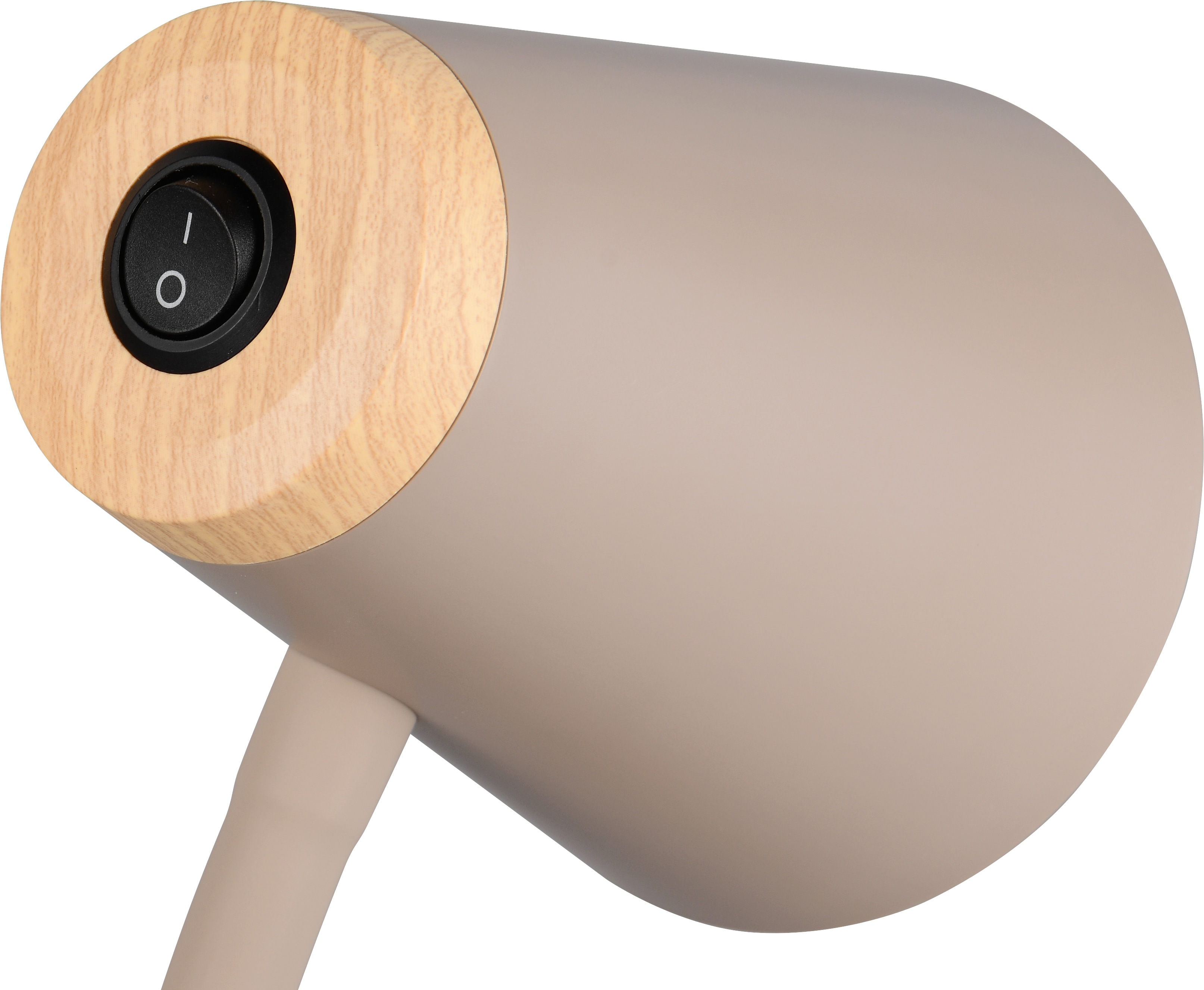 REALITY LED-Klemmleuchte PONGO, R25831143, 4,5W, 500lm, 3000K, beige
