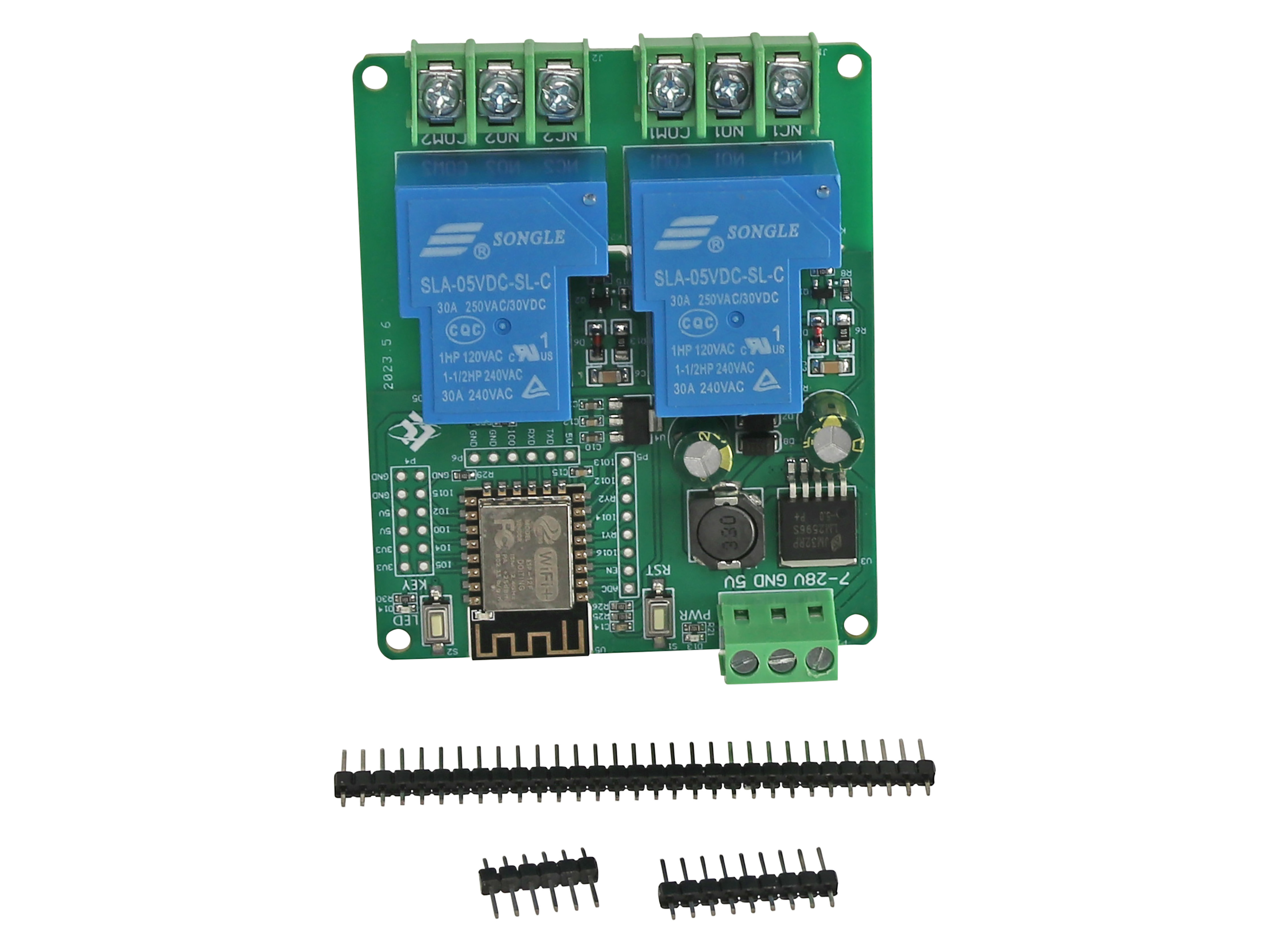 DAYPOWER Relaismodul ESP12-2R-30A-D5, 2-Kanal