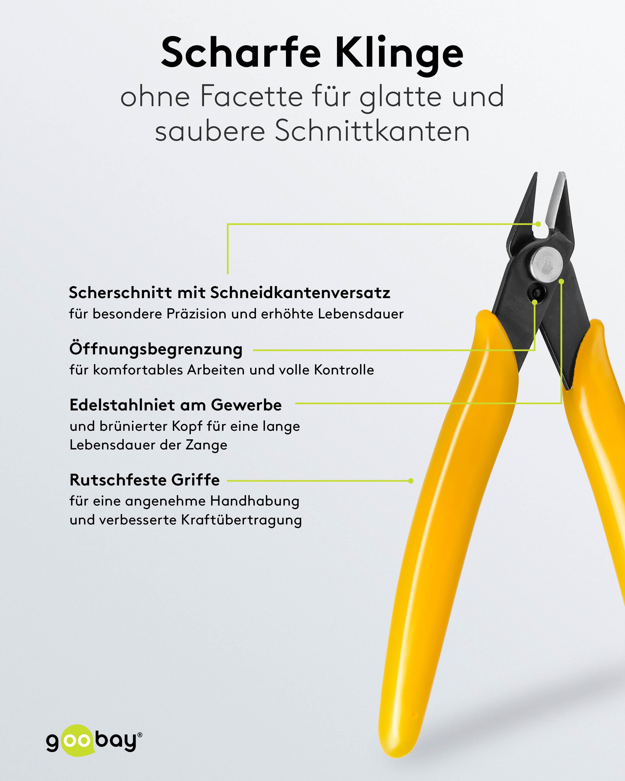 GOOBAY Präzisions-Seitenschneider, 77005, 125 mm