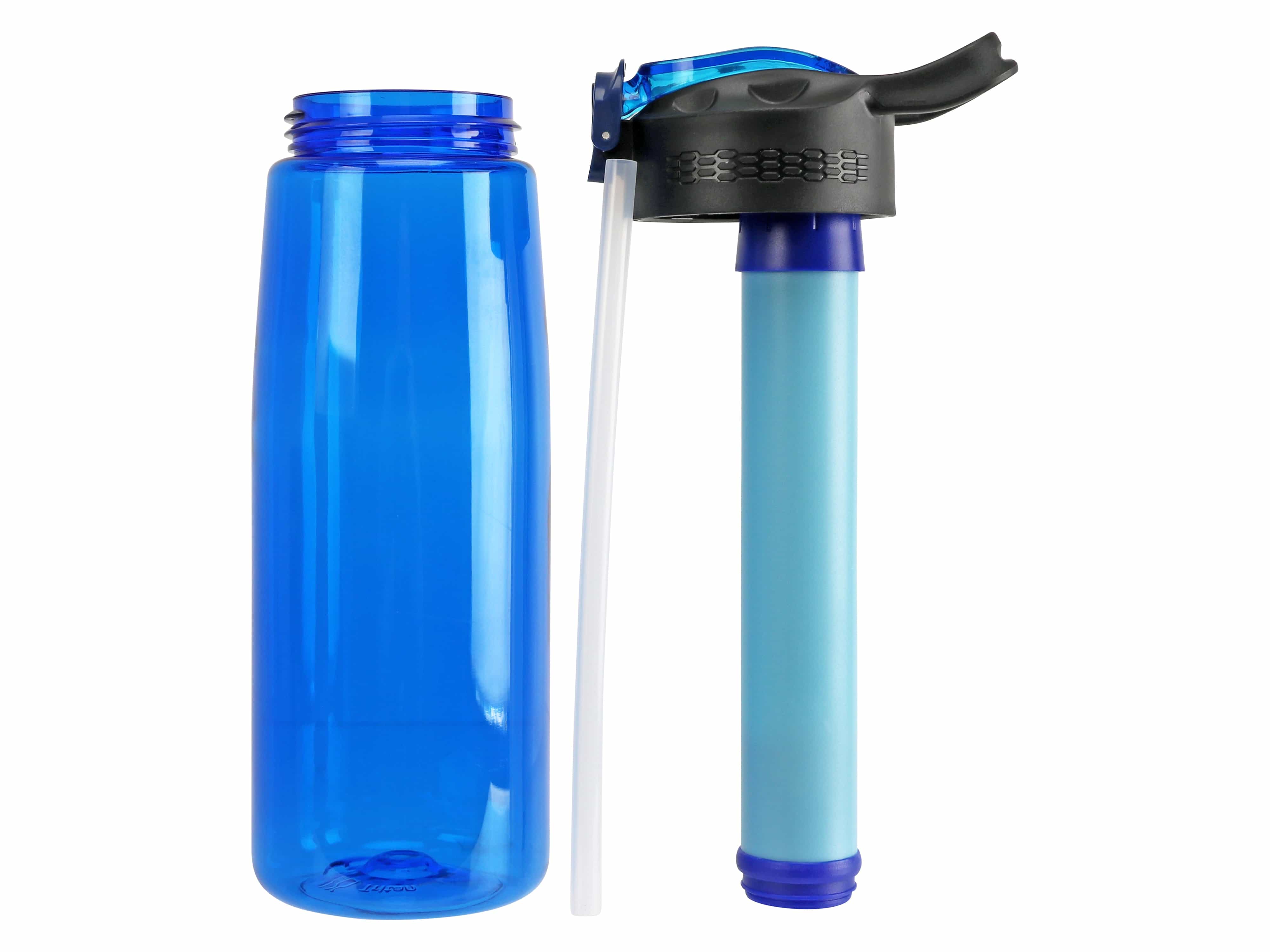 Wasserfilterflasche Tritan, 650ml, blau
