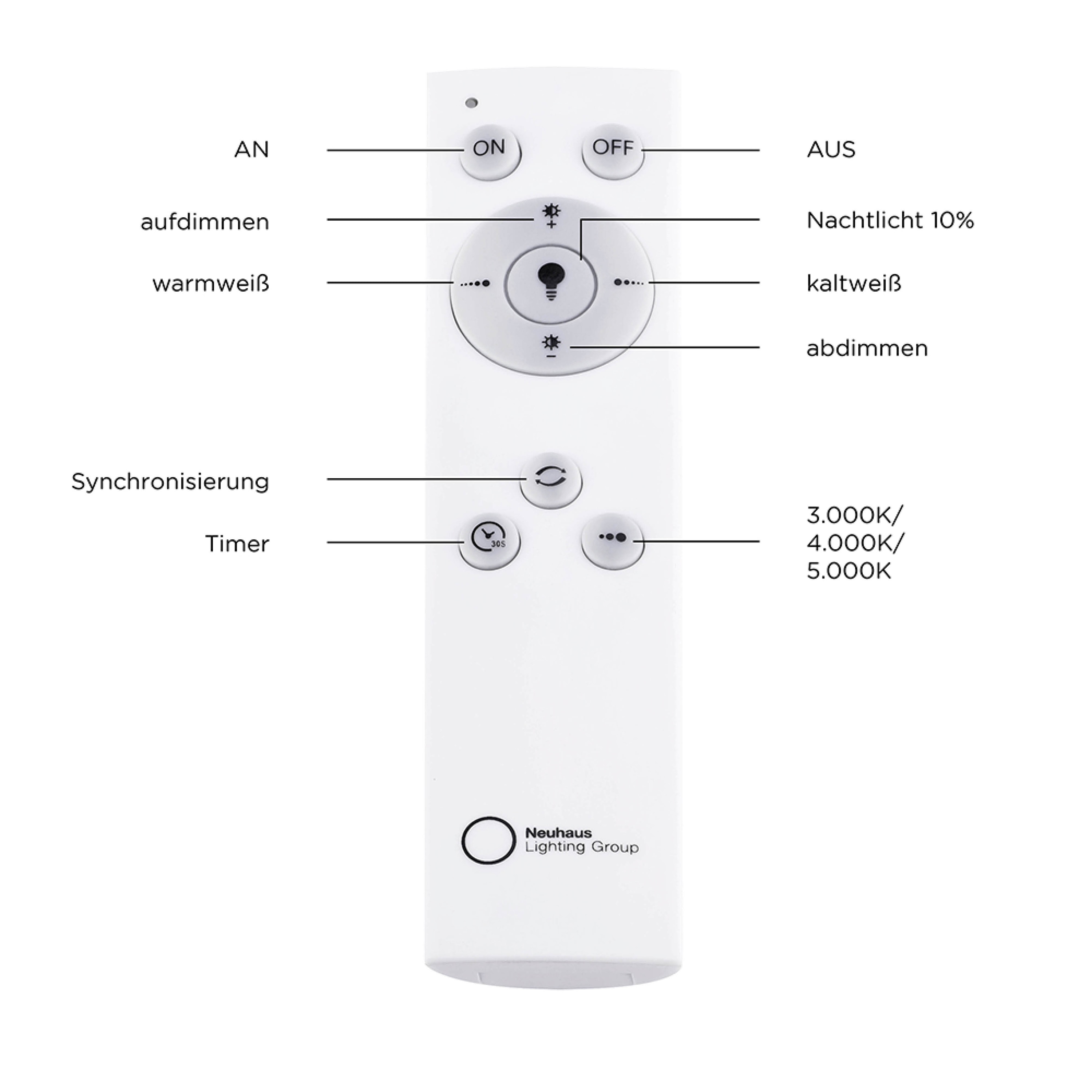 JUST LIGHT LED-Deckenleuchte 14326-18 grau, 26,5 W, 3300 lm, CCT JUST LIGHT LED-Deckenleuchte 14326-18 grau, 26,5 W, 3300 lm, CCT