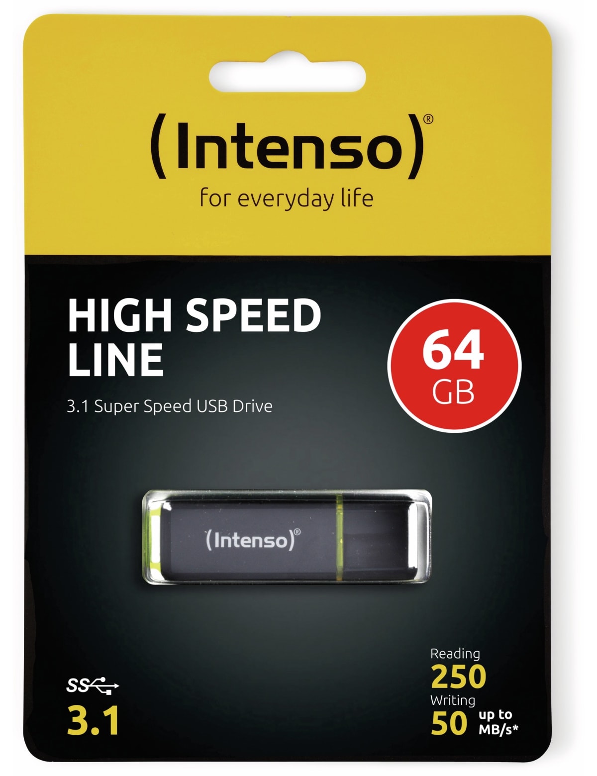 INTENSO USB 3.1 Speicherstick High Speed Line, 64 GB
