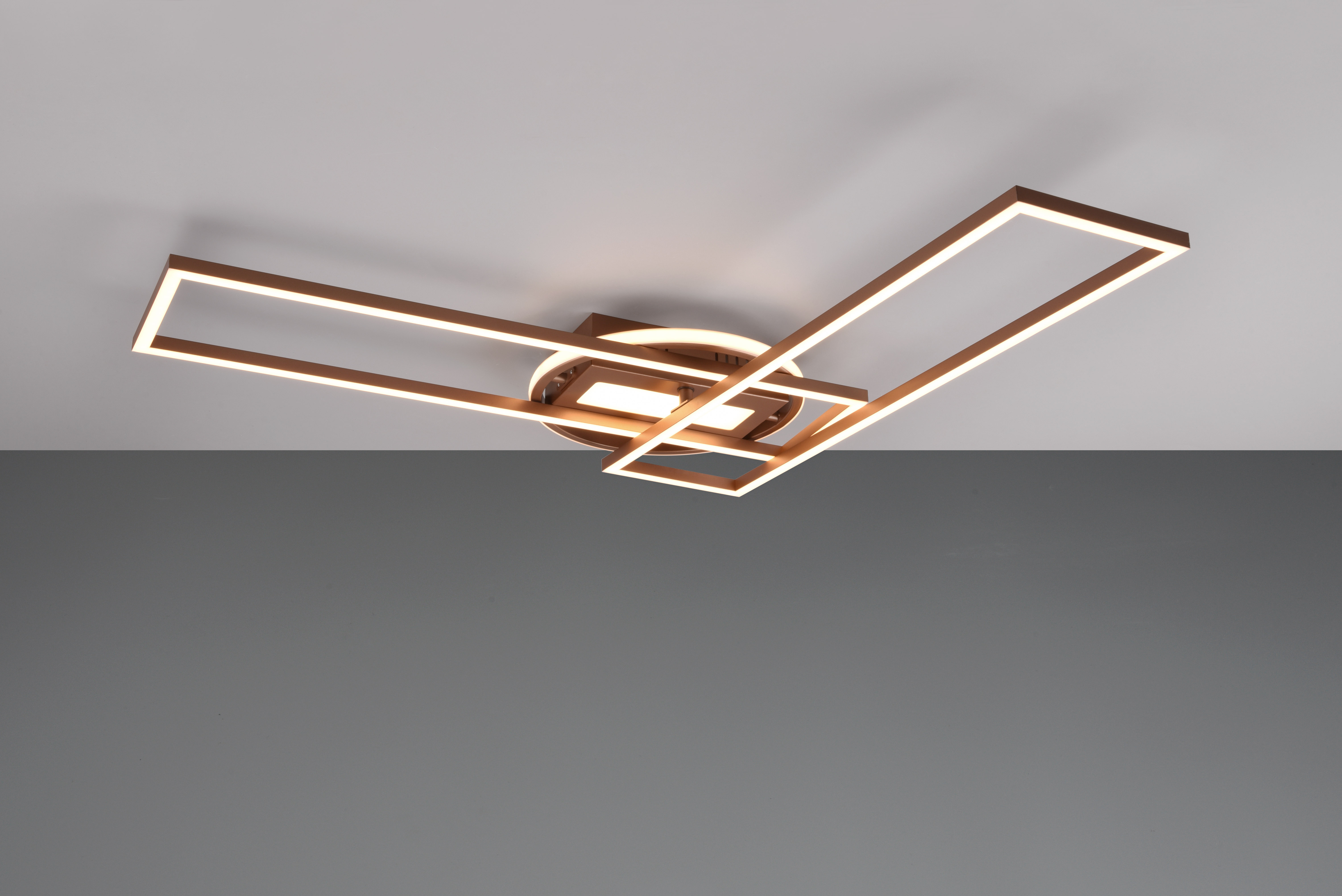 REALITY LED-Deckenleuchte Twister R67183165 coffee, 30 W, 4500 lm, CCT REALITY LED-Deckenleuchte Twister R67183165 coffee, 30 W, 4500 lm, CCT