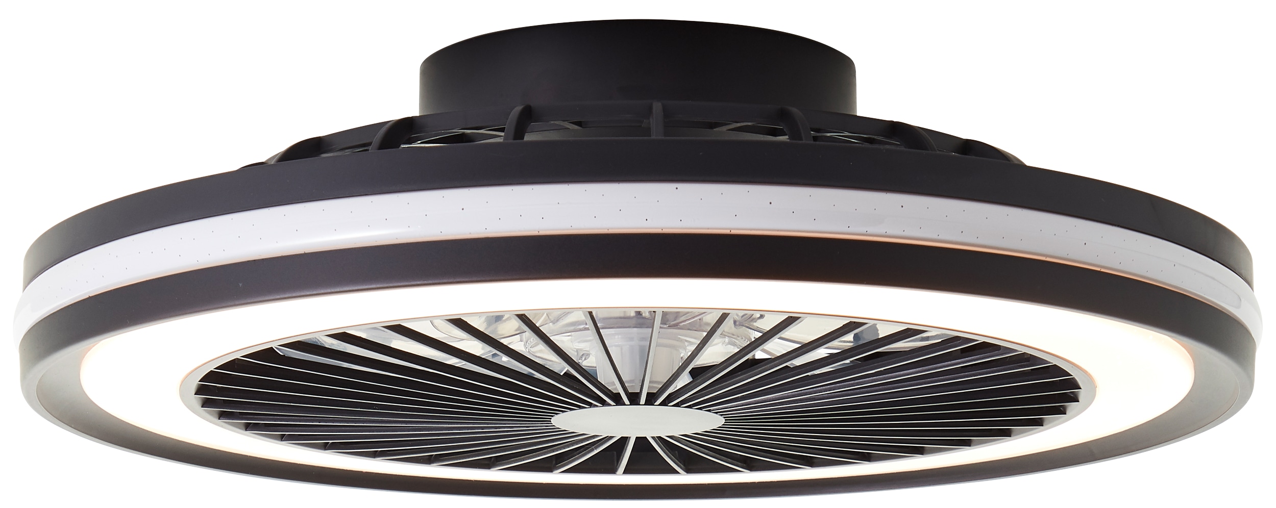 BRILLIANT LED-Deckenleuchte Palmero, mit Ventilator, 40 W, Ø 46,5 cm
