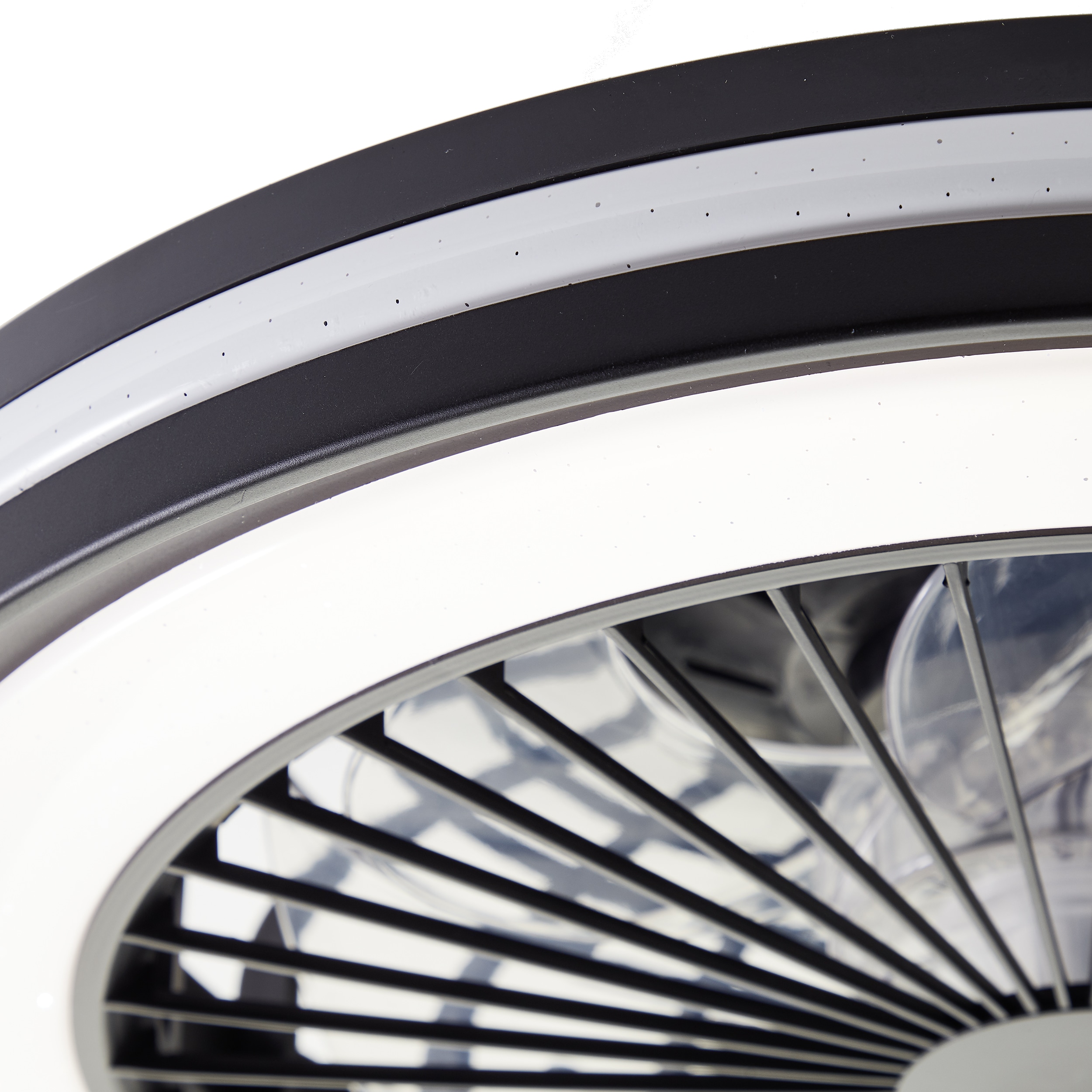 BRILLIANT LED-Deckenleuchte Palmero, mit Ventilator, 40 W, Ø 46,5 cm