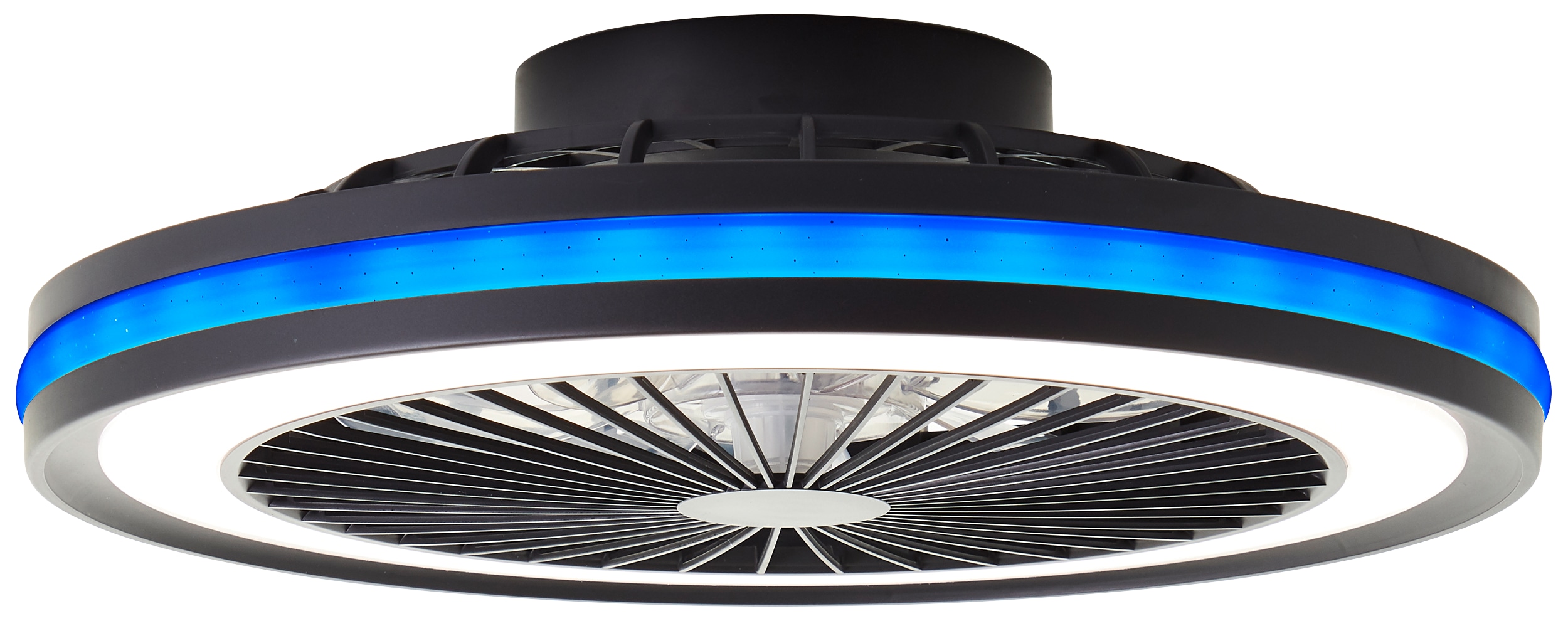 BRILLIANT LED-Deckenleuchte Palmero, mit Ventilator, 40 W, Ø 46,5 cm
