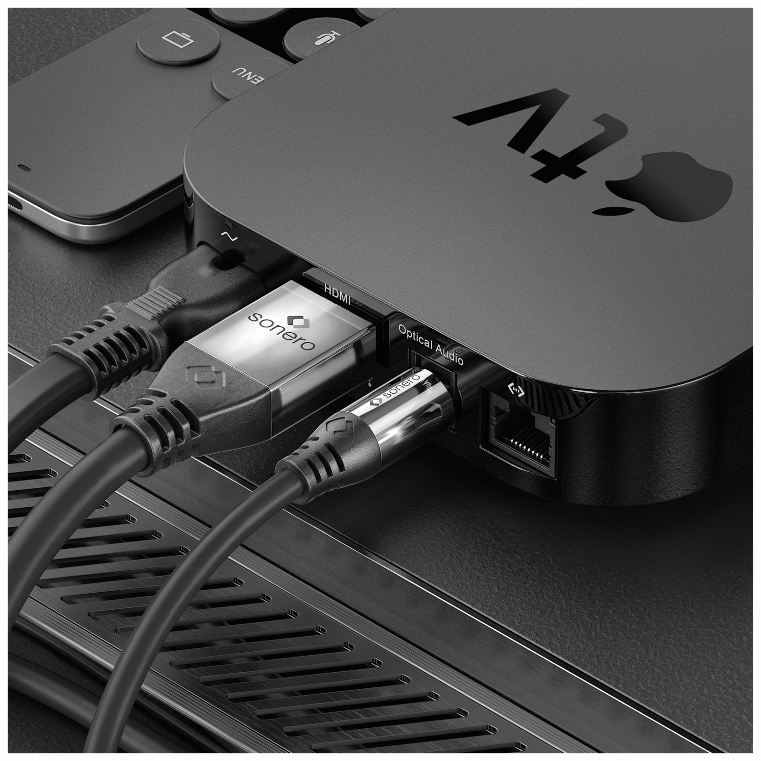 SONERO Lichtleiter-Kabel, 7,5 m, schwarz