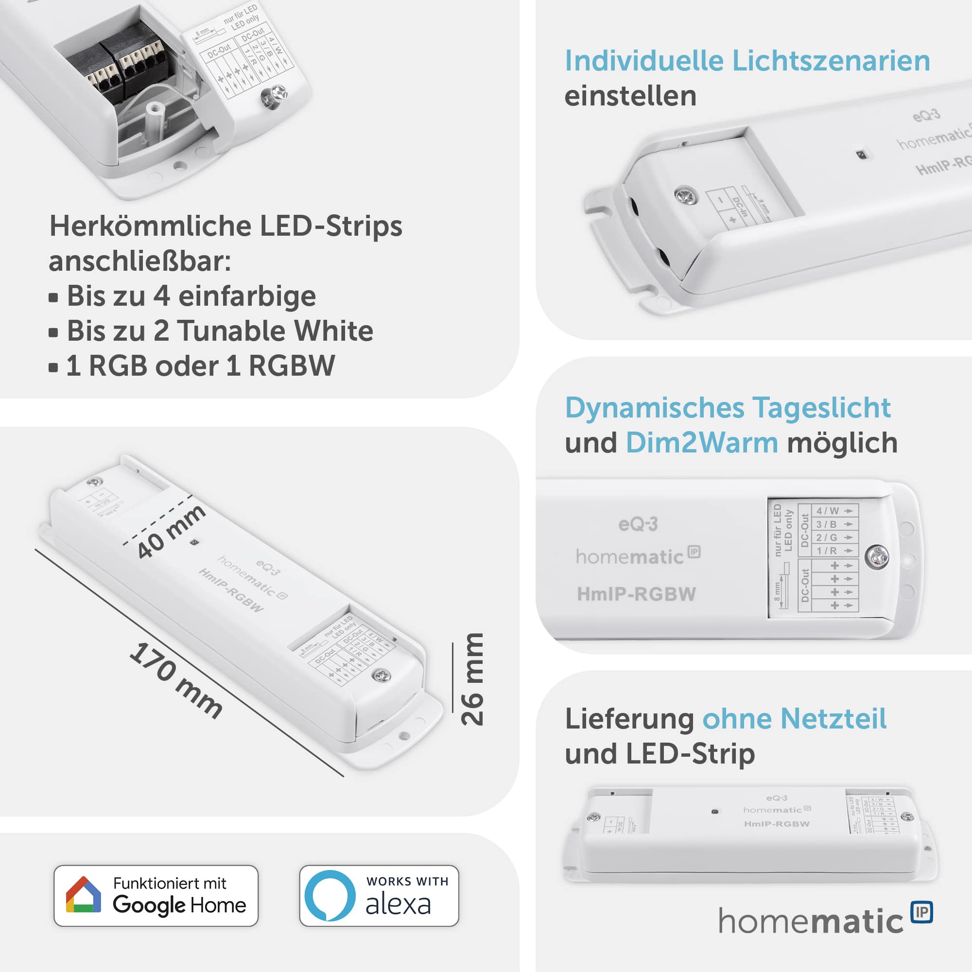 HOMEMATIC IP 157662A0, LED Controller RGBW