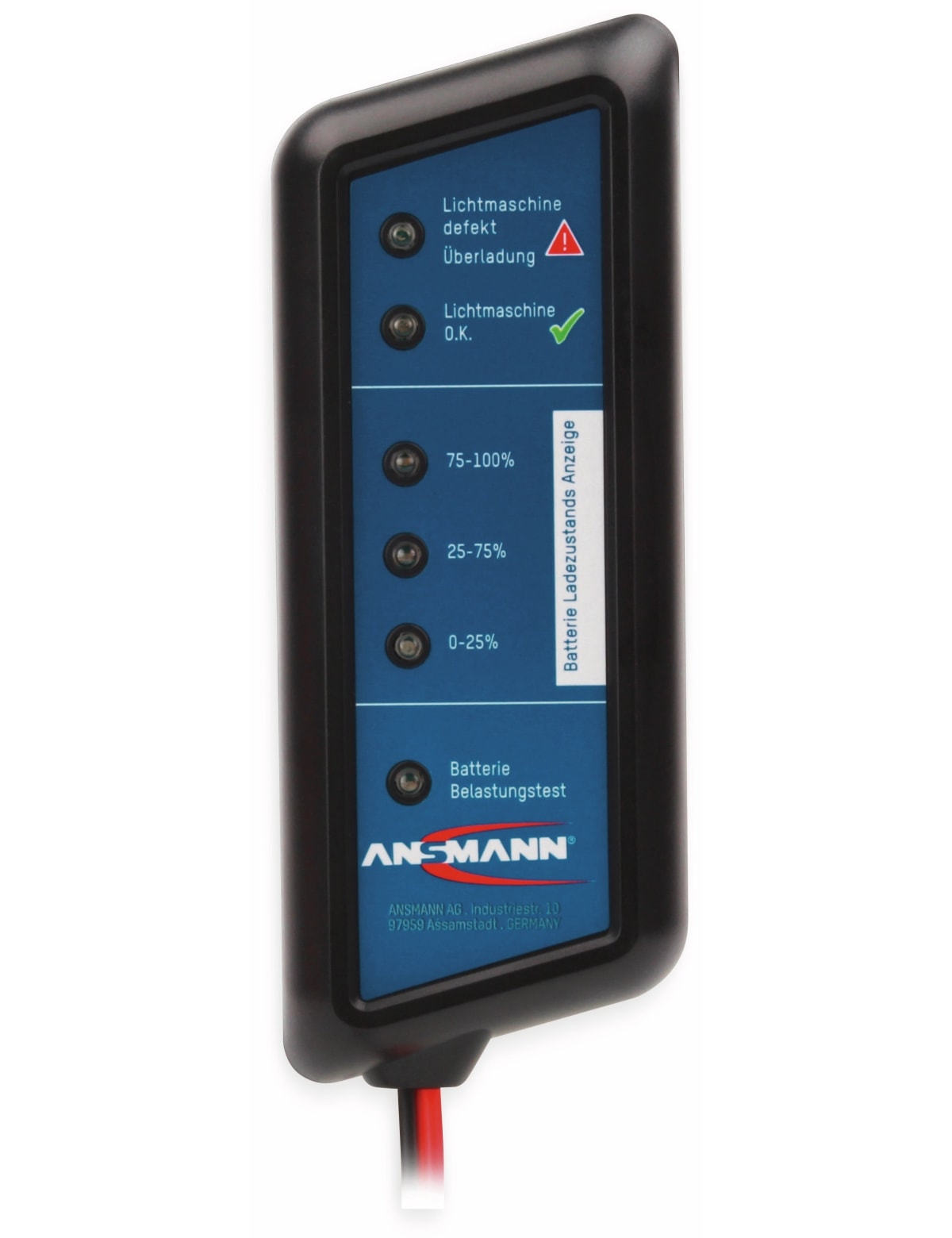 ANSMANN KFZ-Batterietester für 12 V- Batterien