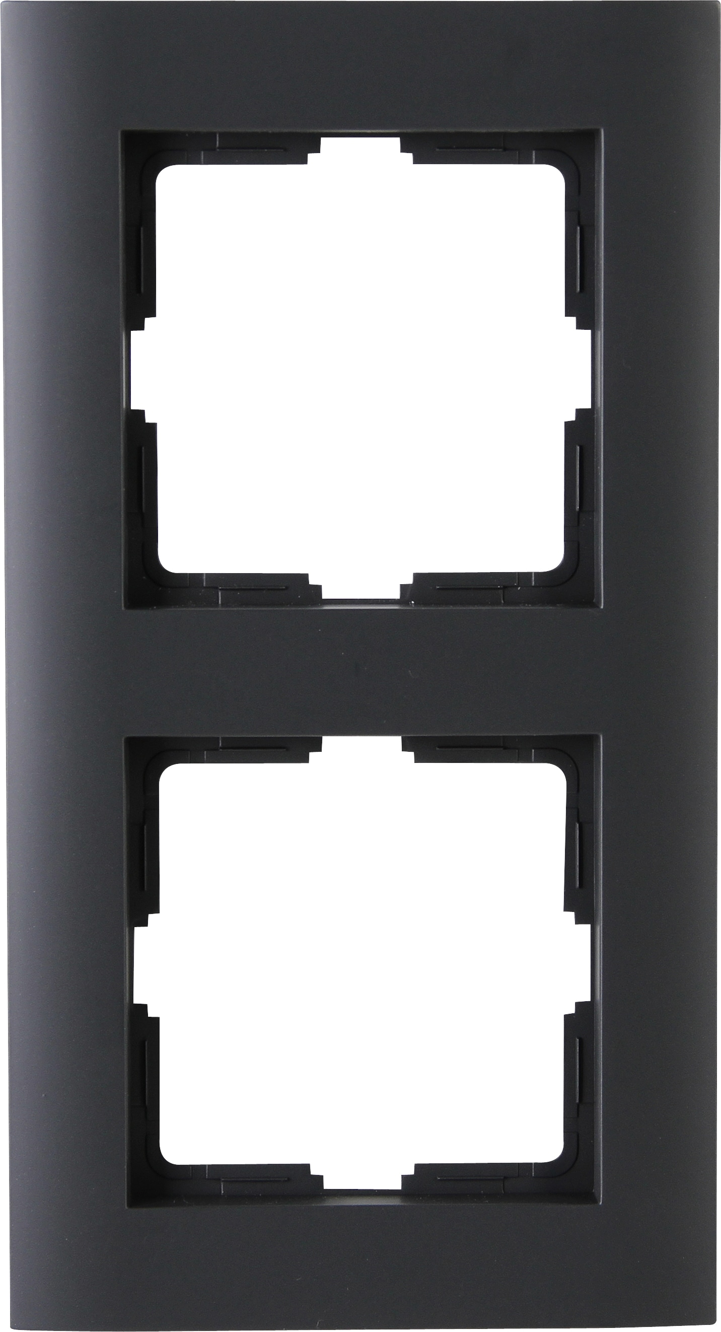 KOPP Abdeckrahmen Athenis, anthrazit, 2-fach