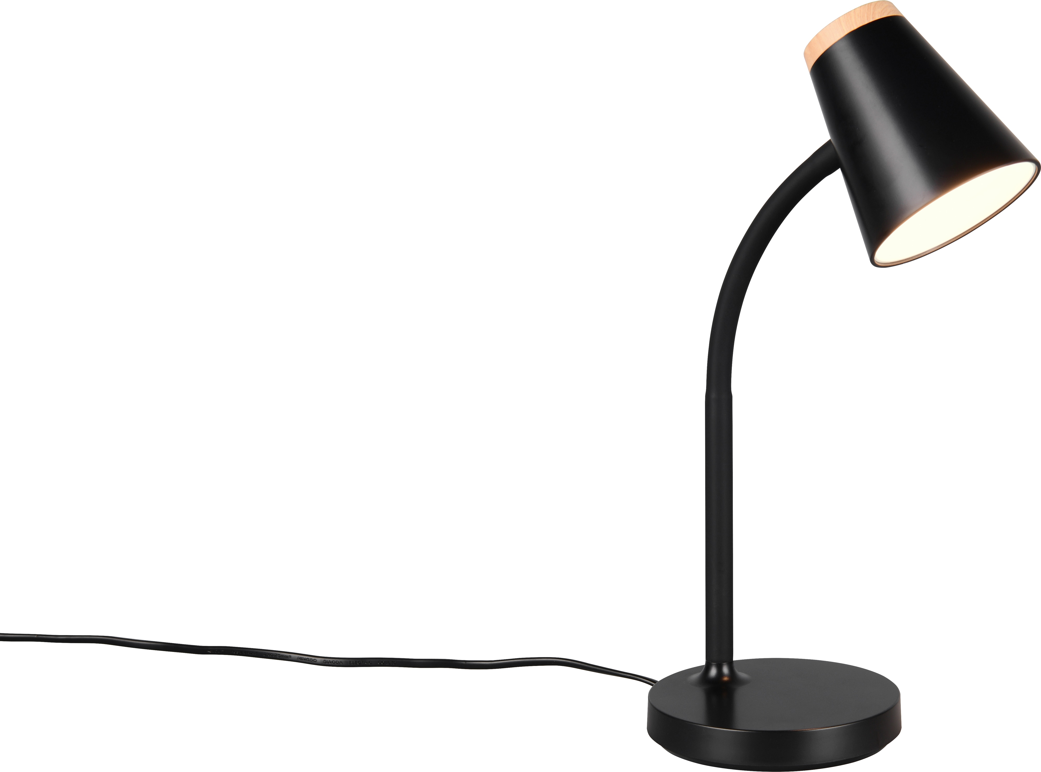 REALITY LED-Tischleuchte PONGO, R55831102, 4,5W, 500lm, 3000K, schwarz