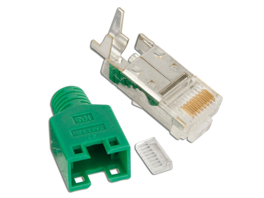 HIROSE CAT.6 Modularstecker grün HIROSE CAT.6 Modularstecker grün