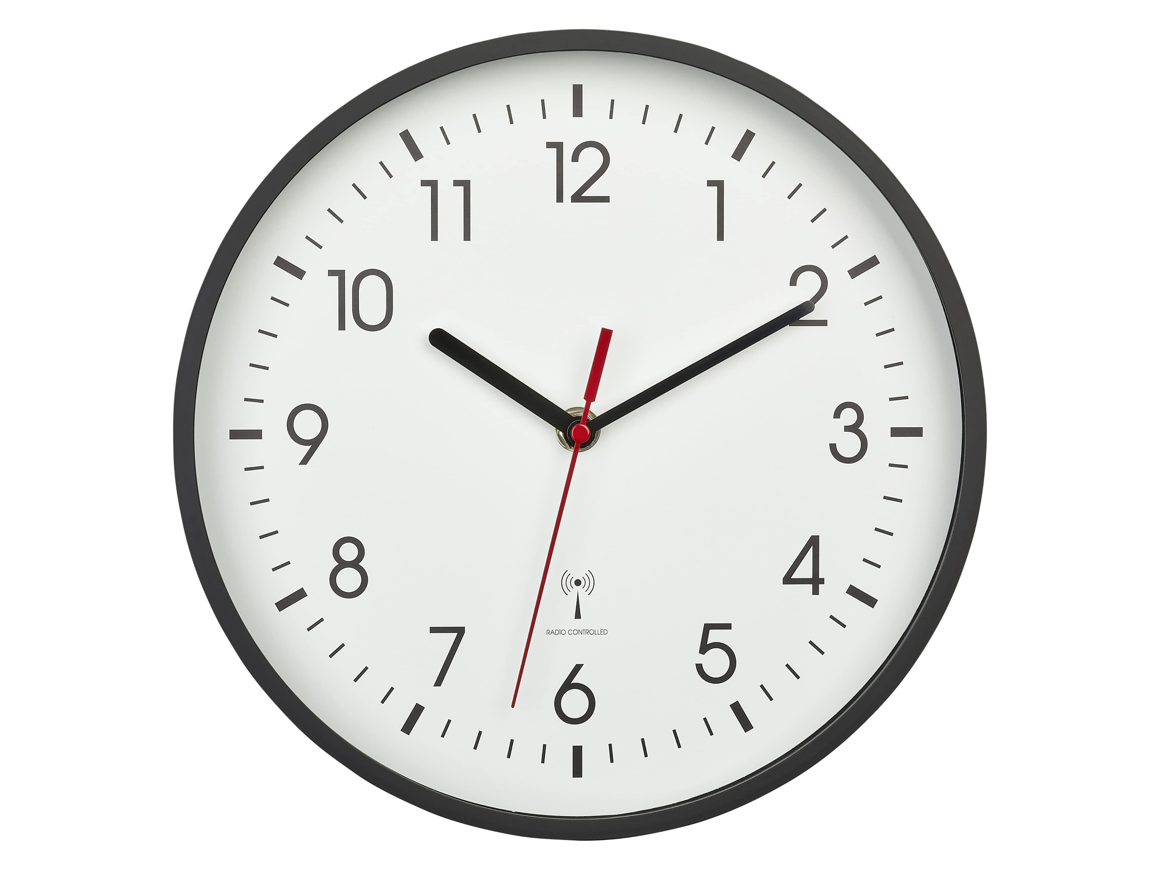 TFA Analoge Funkwanduhr 60.3550.01, weiß/schwarz