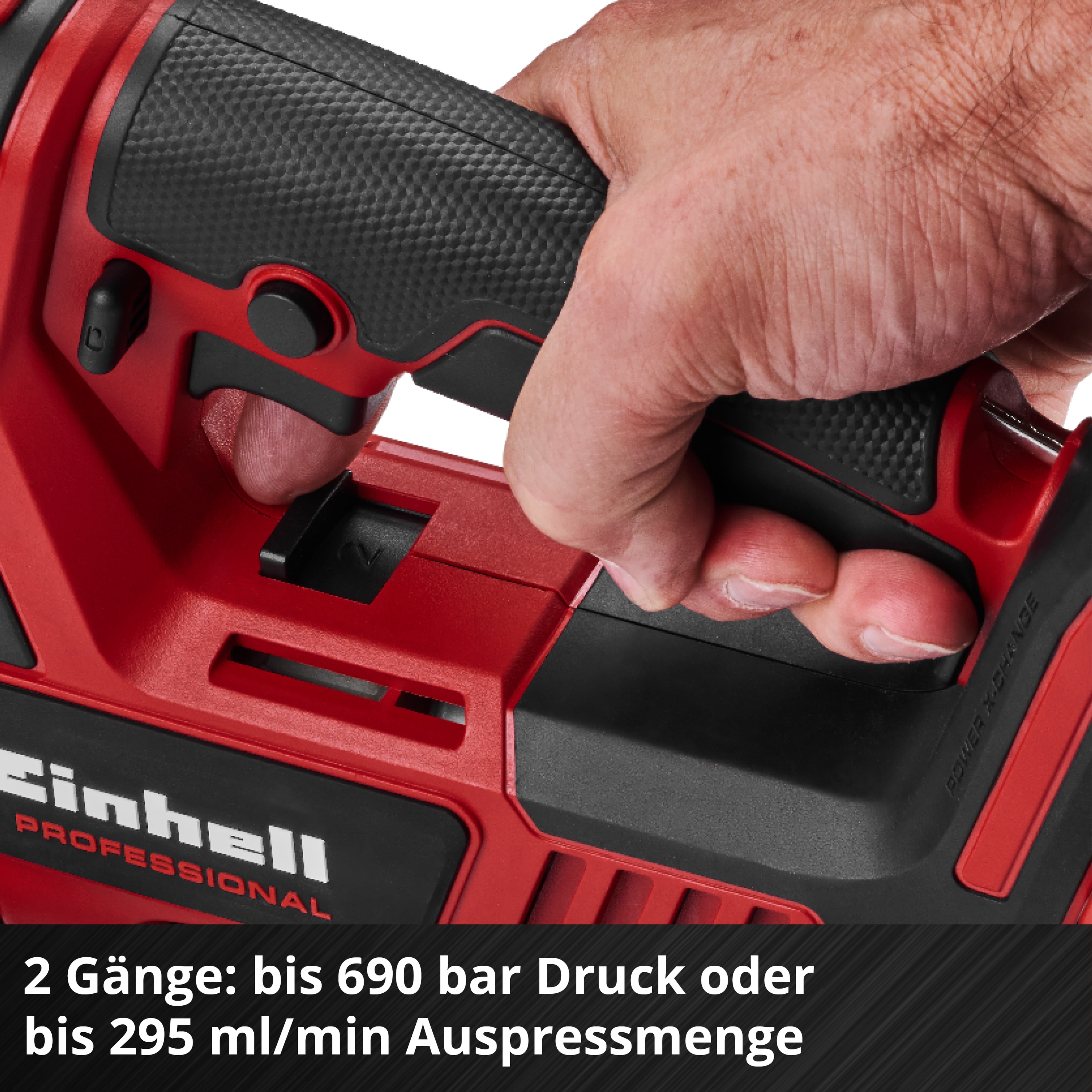 EINHELL PROFESSIONAL Akku-Fettpresse TP-GR 18/690 Li + Starterset 4,0 Ah