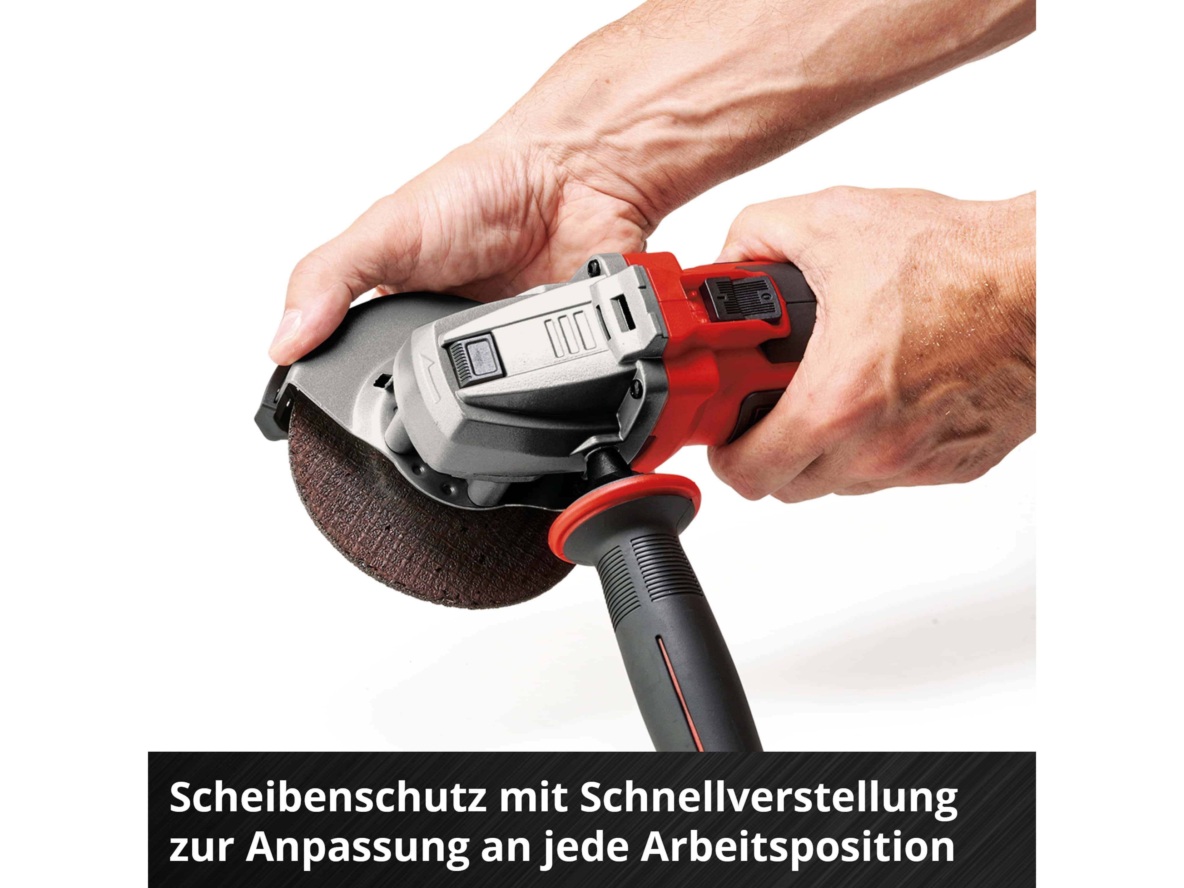 EINHELL Akku-Winkelschleifer TE-AG, 18/125-2 Li, 4431168, Solo