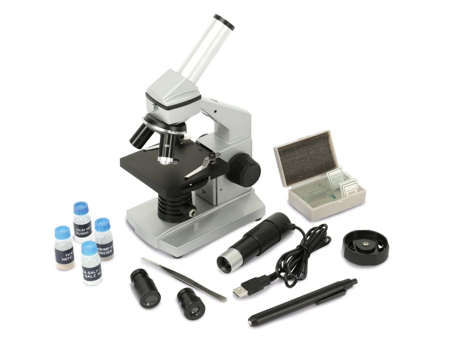 PremiumBlue Mikroskop-Set MKS-414, USB-Farbkamera