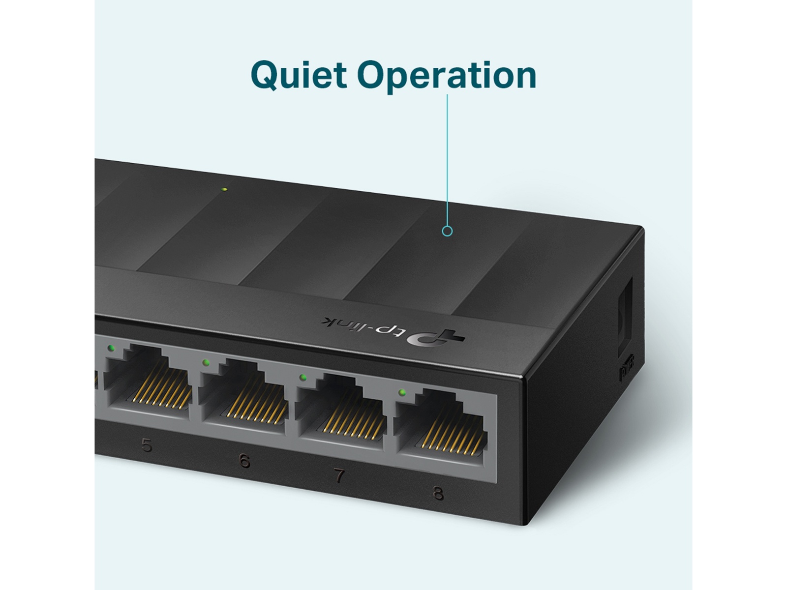 TP-LINK LiteWave Switch LS1008G, Gigabit, unmanaged, 8-port, Kunststoff