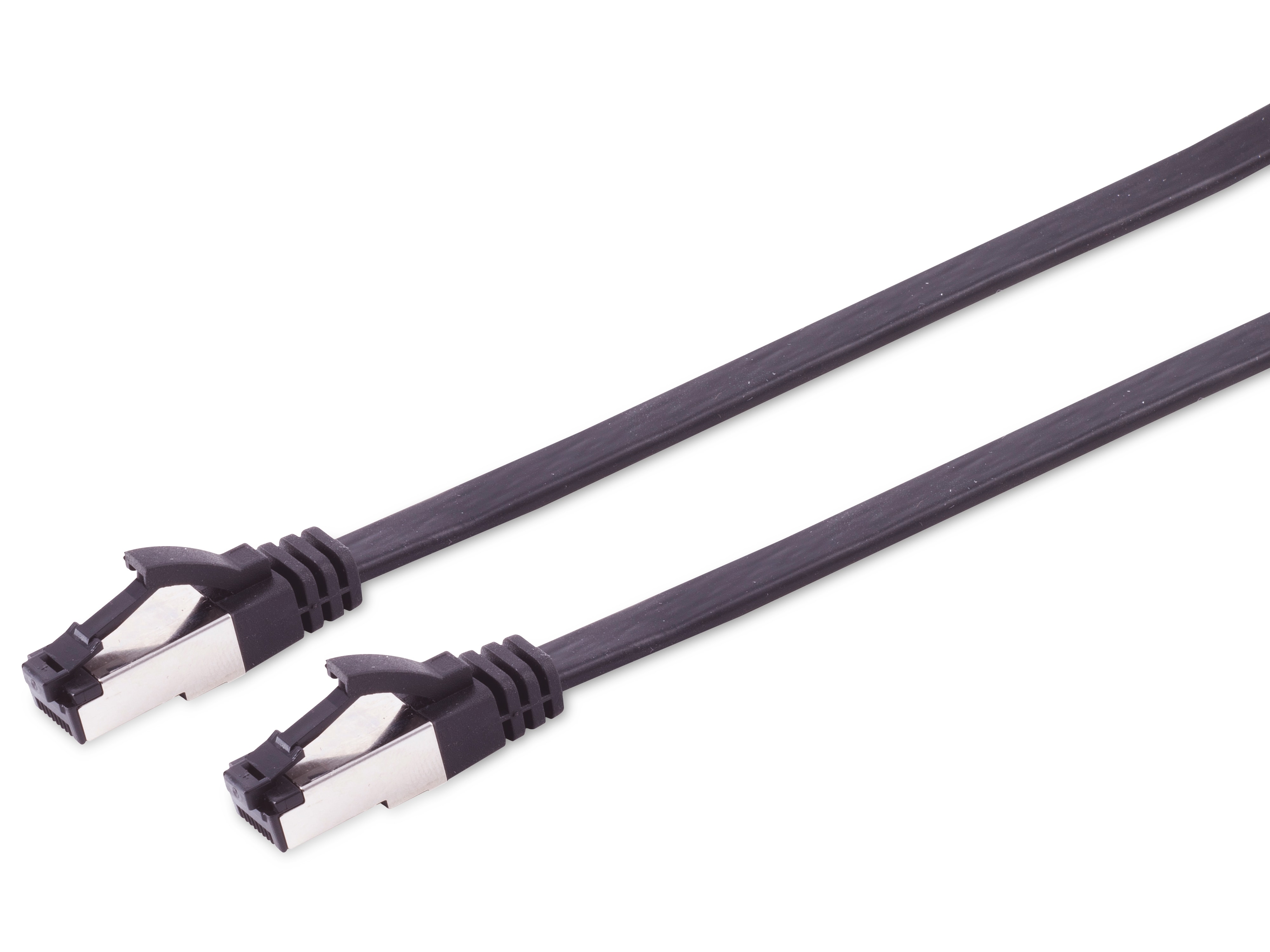 S-IMPULS CAT.8.1 Netzwerkkabel, flach, TPE, schwarz, 2,0 m S-IMPULS CAT.8.1 Netzwerkkabel, flach, TPE, schwarz, 2,0 m