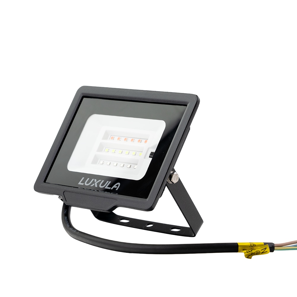 LUXULA RGB LED-Fluter LX400181, 20W, IP65, schwarz, mit Fernbedienung