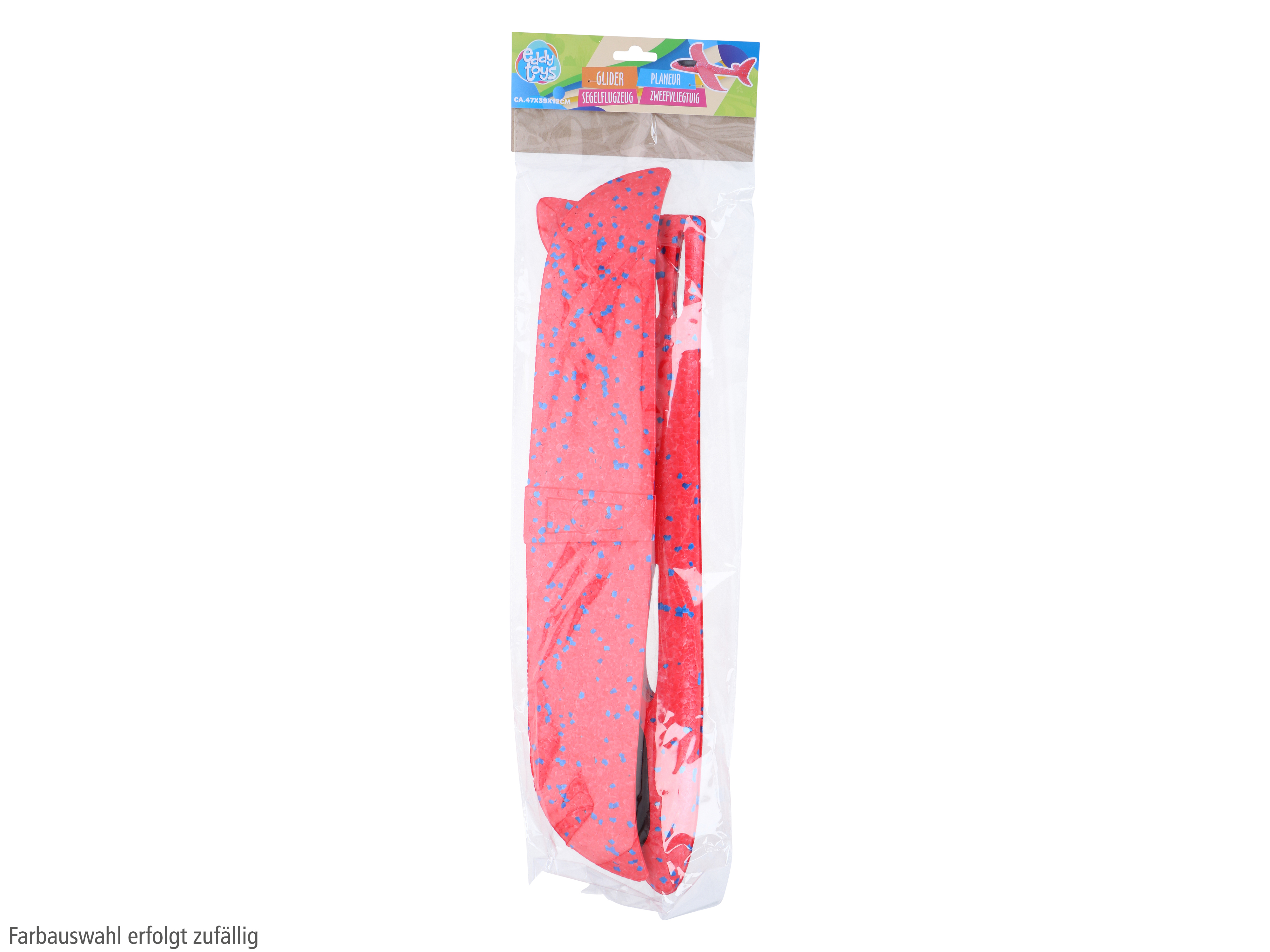 Wurfgleiter, EDDY TOYS, 470 mm, 4 verschiedene Typen