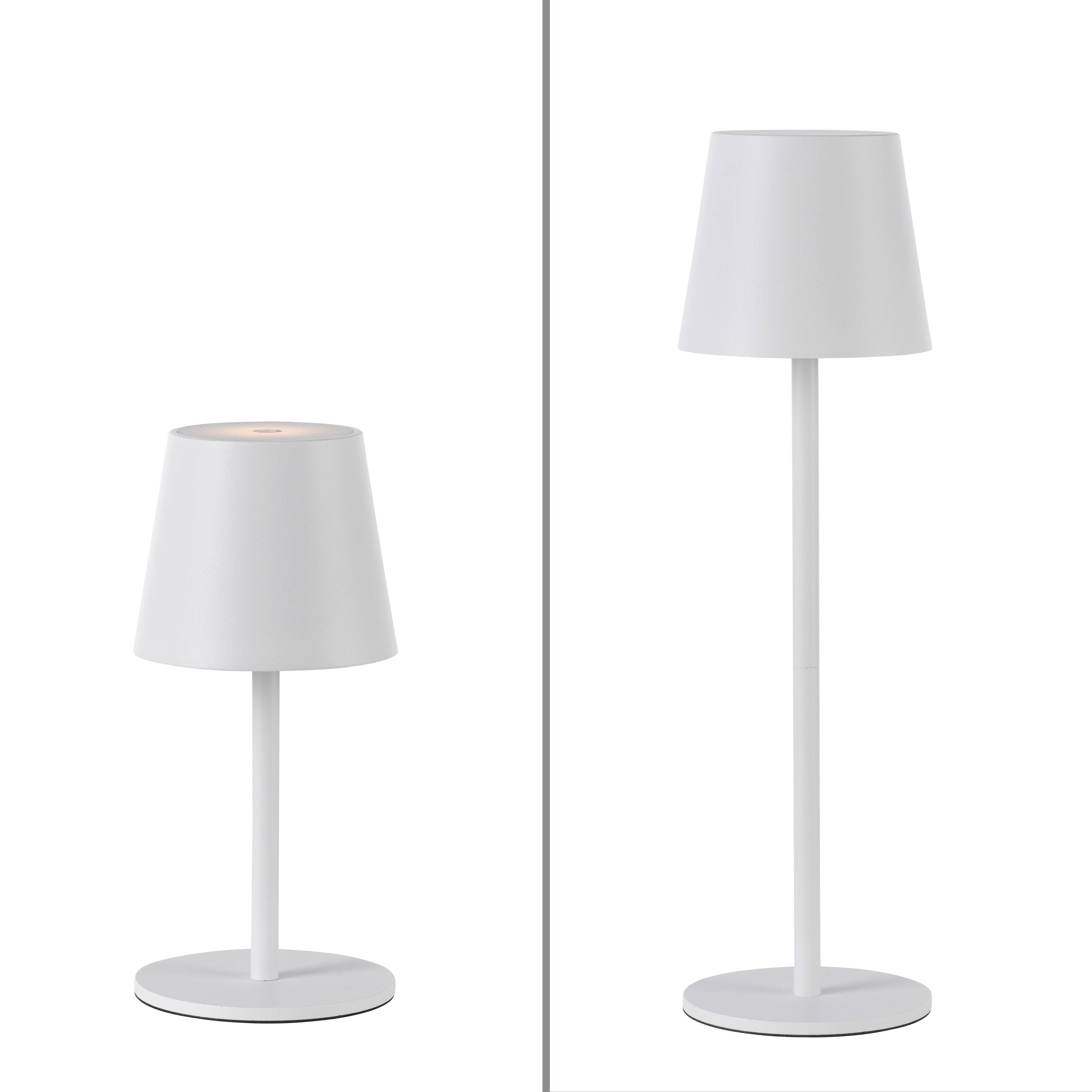 JUST LIGHT LED-Akku-Tischleuchte 19250-16 weiß, 2,5 W, 320 lm, 3000 K, IP54 JUST LIGHT LED-Akku-Tischleuchte 19250-16 weiß, 2,5 W, 320 lm, 3000 K, IP54