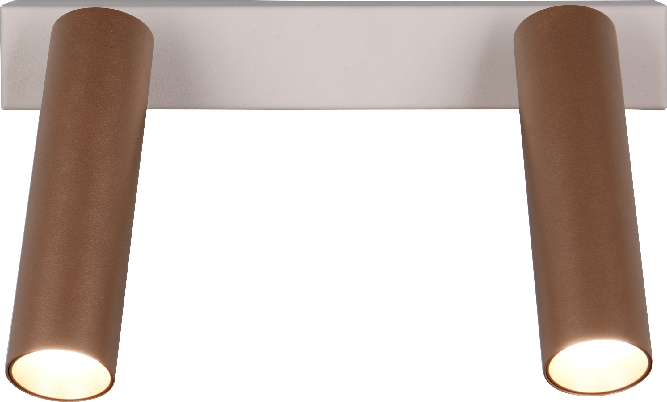 TRIO LED-Spotleuchte AMBALA, 849210265, 2-fach, 2x 5,5 W, 2x 500 ml, coffee