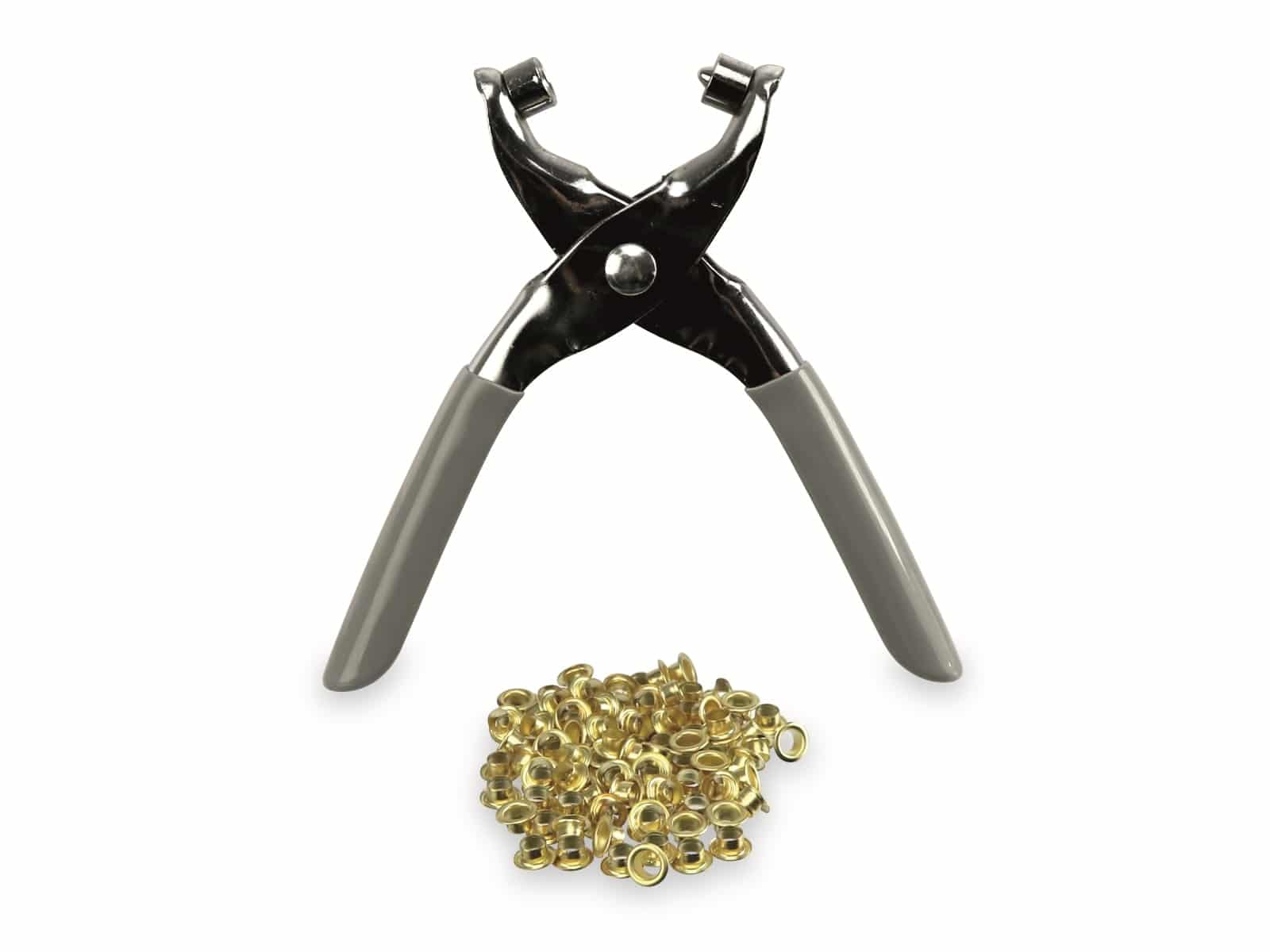 MASTERPROOF Ösen Zange mit 100 ösen, 4,5 mm