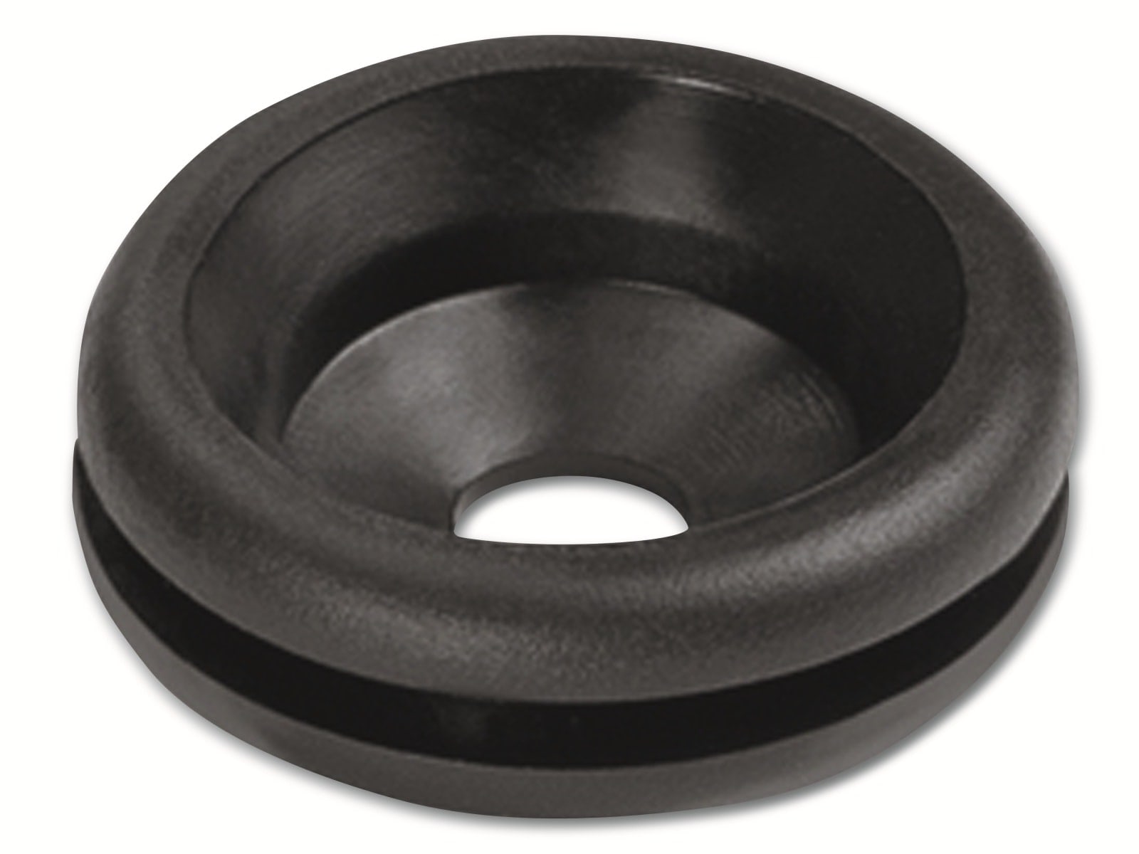 HELLERMANNTYTON Durchführungstülle, 633-04020, Schwarz, PVC, ∅ 6 mm, 1 Stück HELLERMANNTYTON Durchführungstülle, 633-04020, Schwarz, PVC, ∅ 6 mm, 1 Stück