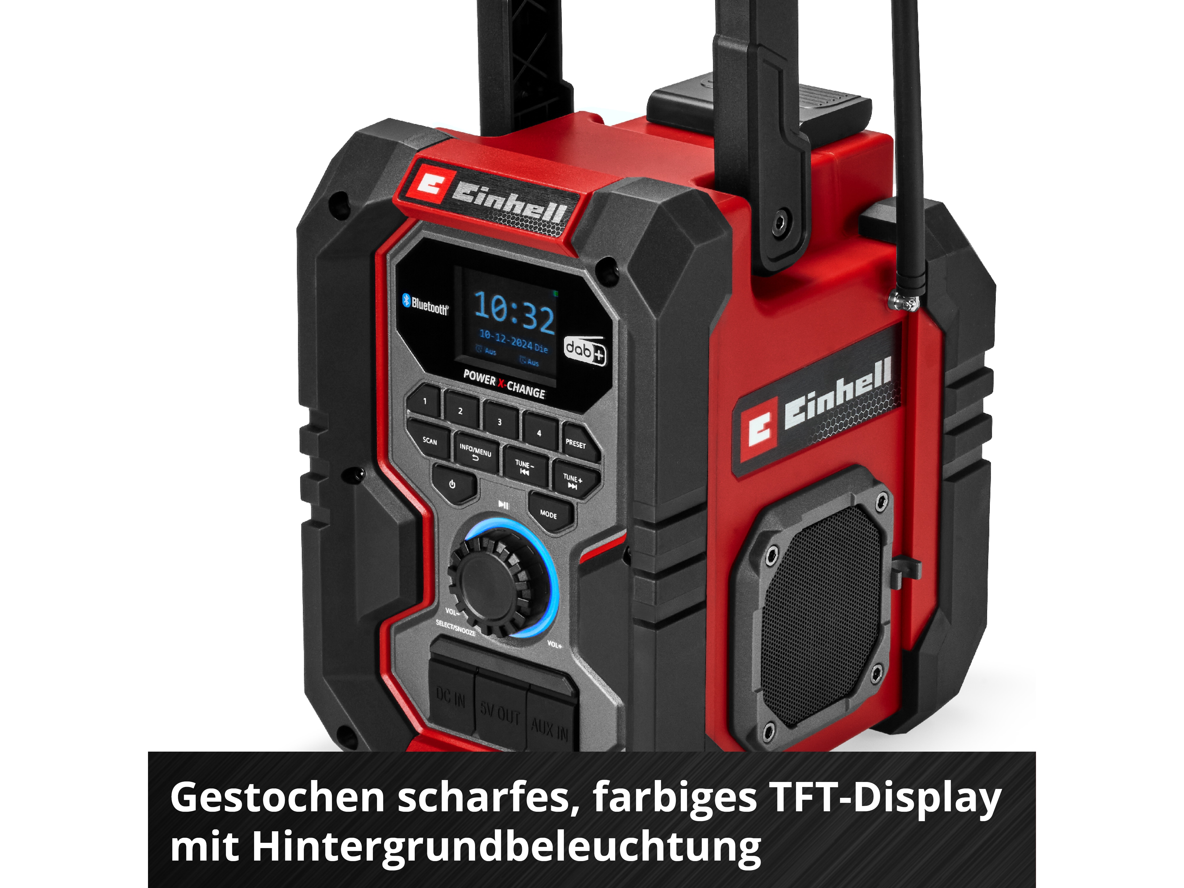 EINHELL Akku-Radio TE-CR 18 Li DAB+/FM/BT, 3407995, Solo