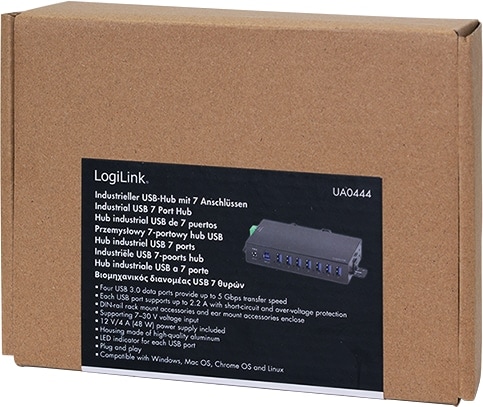 LOGILINK USB-Hub UA0444 7-Port Industrie LOGILINK USB-Hub UA0444 7-Port Industrie