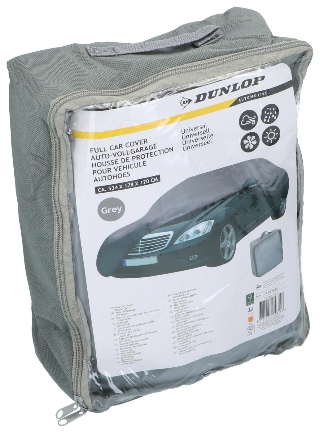 DUNLOP Auto-Vollgarage, universell, grau
