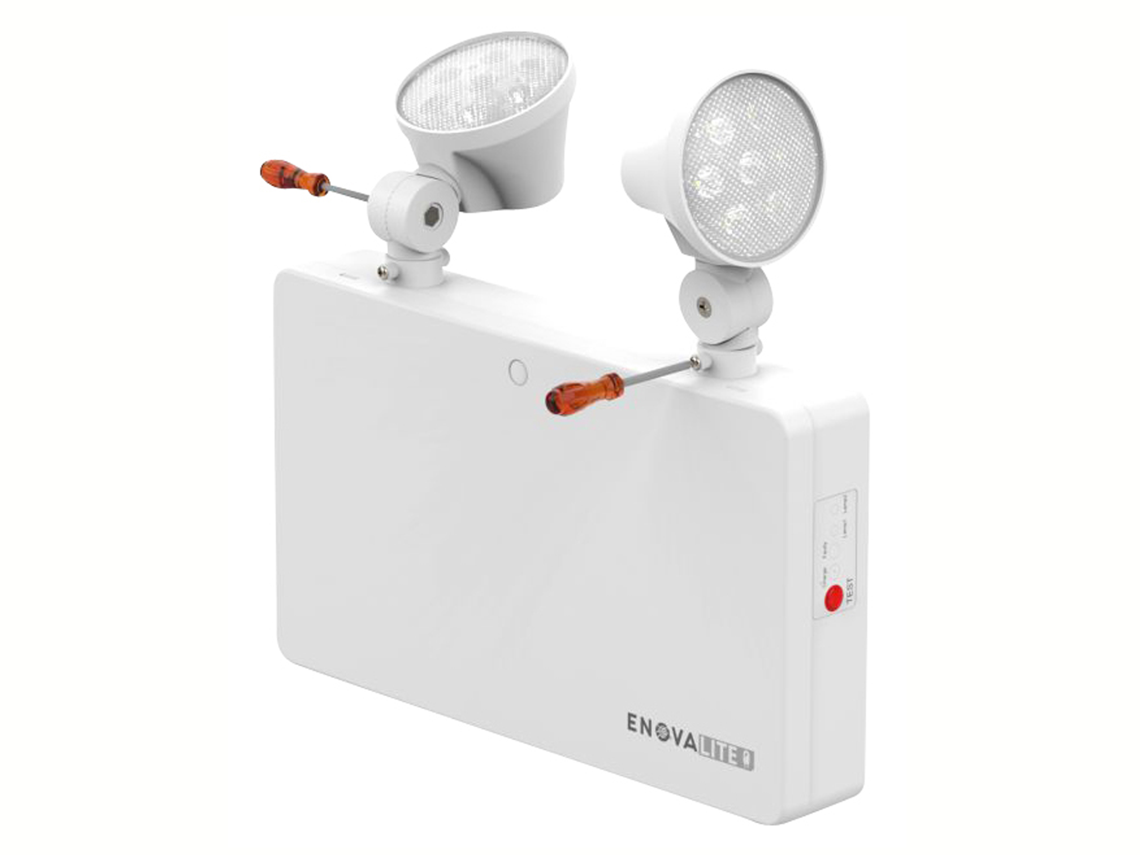 ENOVALITE LED-Fluchtwegleuchte, 3 W, Twin-Spot, Wandmontage