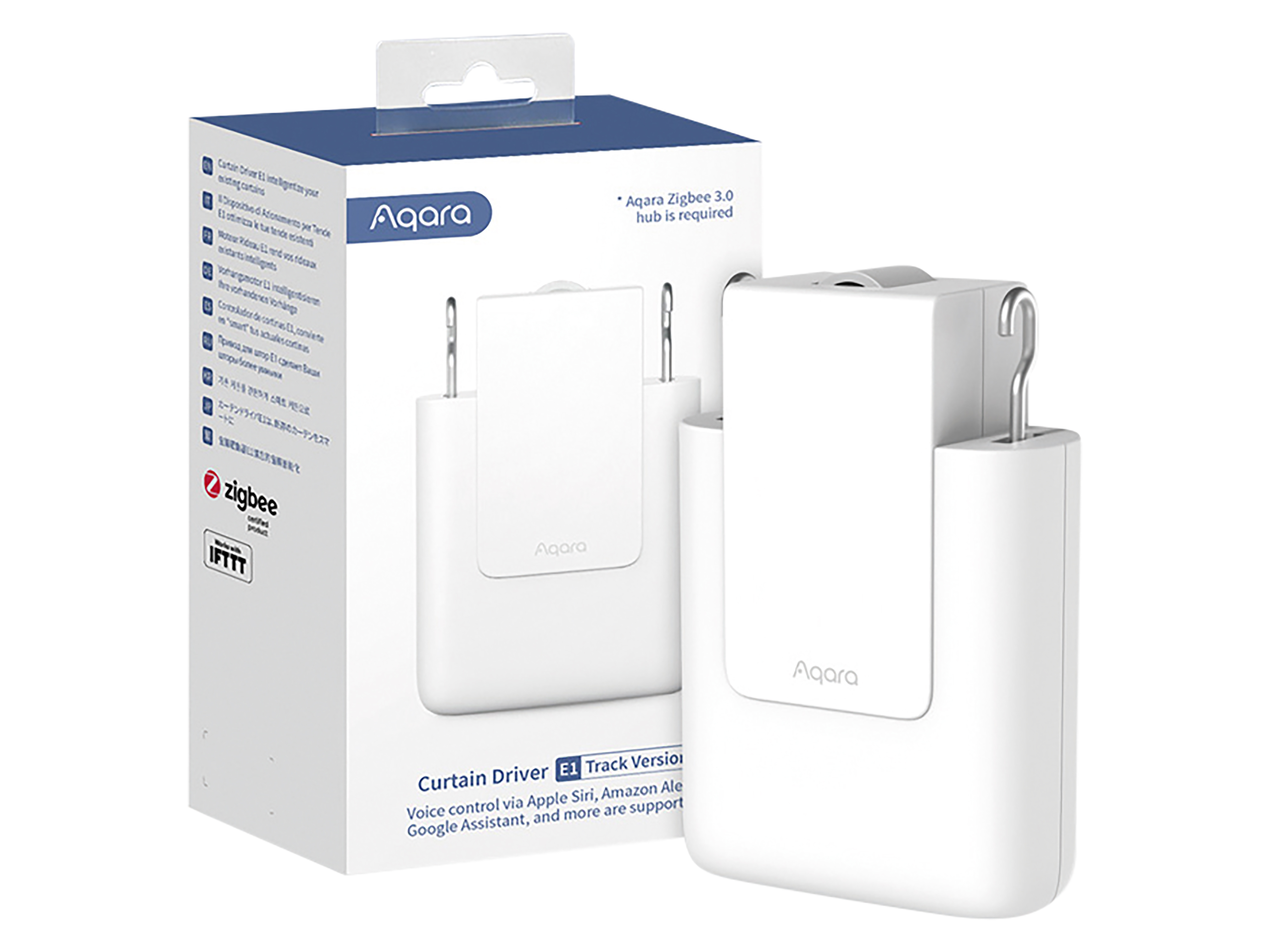 AQARA Elektrischer Vorhangmotor CM-T01, Zigbee 3.0 Hub, Track Version, weiß AQARA Elektrischer Vorhangmotor CM-T01, Zigbee 3.0 Hub, Track Version, weiß