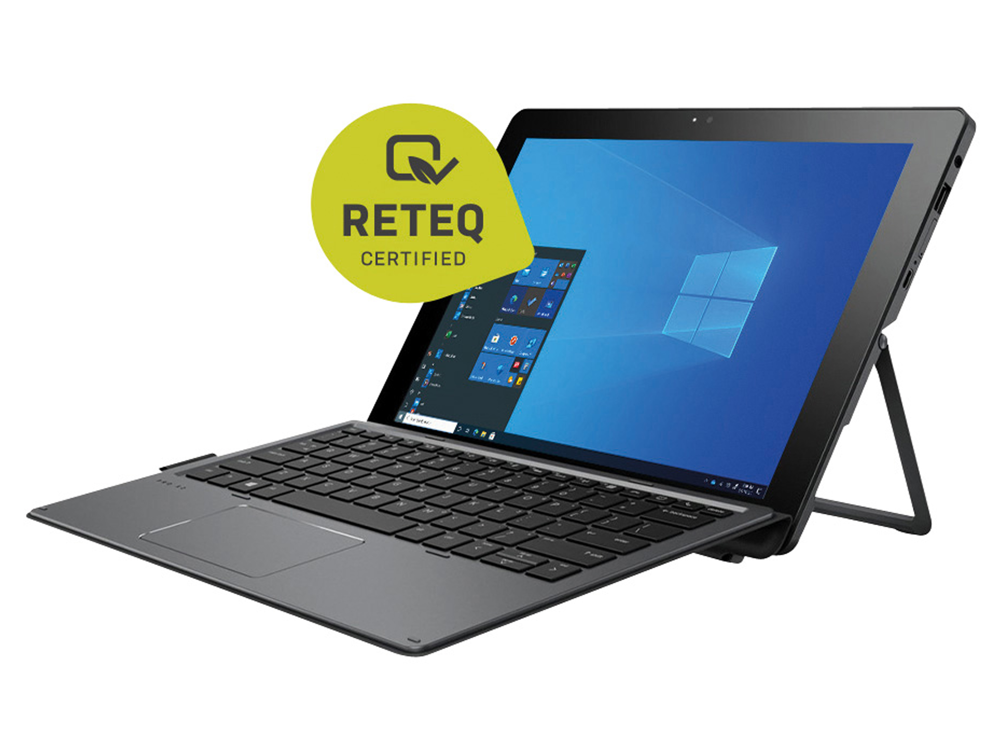 HP Tablet Pro X2 612 G2, 30,48 cm (12"), Intel Core i5 7V54, 256GB, Win10Pro, Refurbished HP Notebook Pro X2 612 G2, 30,48 cm (12"), Intel i5, 8GB, 256GB, Win10Pro, Refurbished