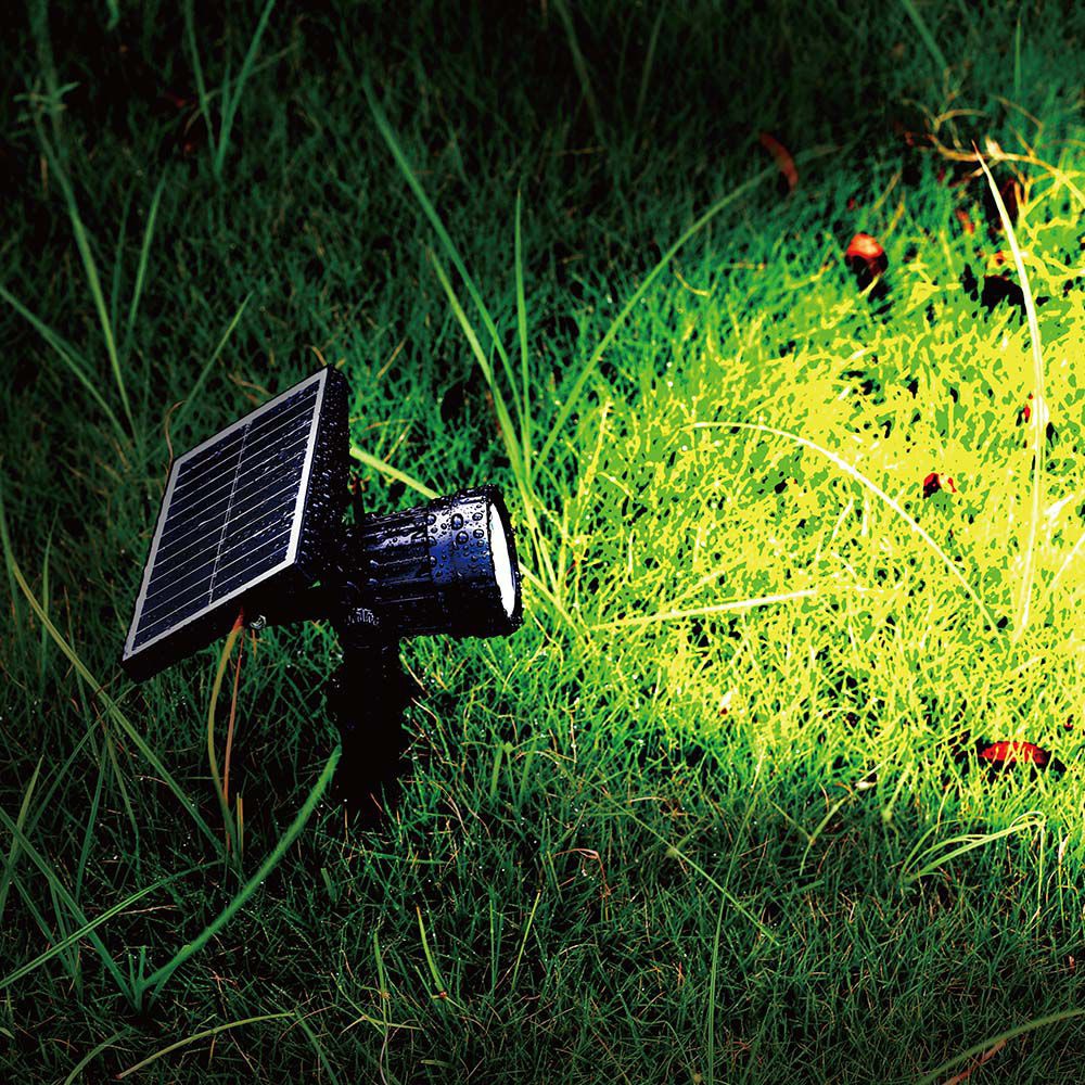 V-TAC Solar LED-Gartenleuchte VT-952, 2 W, 3000 K, IP65, schwarz