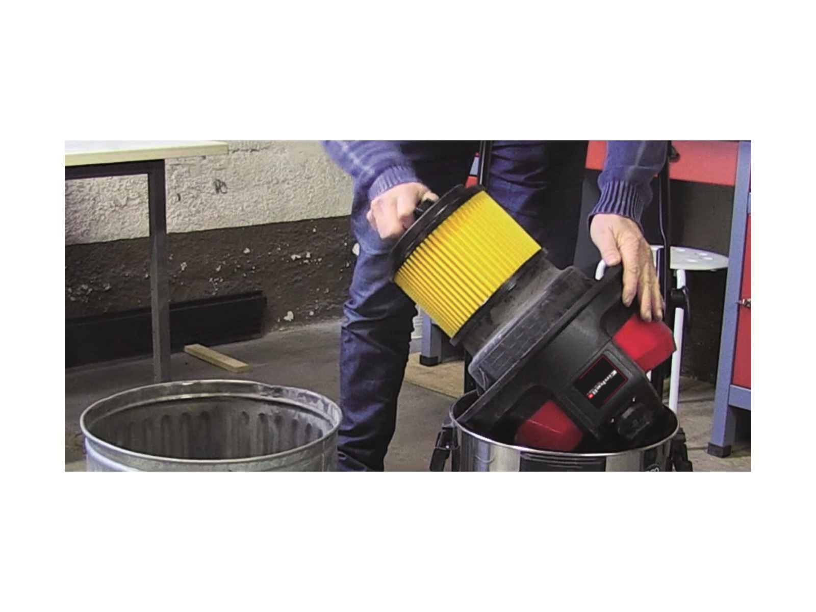 EINHELL Faltenfilter mit Schraubdeckel 2351113, für Nass- und Trockensauger