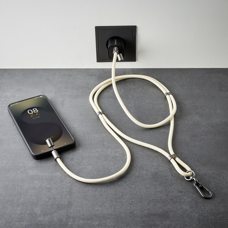 INTENSO USB-Kabel Lanyard USB-C 1,65m Beige INTENSO USB-Kabel Lanyard USB-C 1,65m Beige