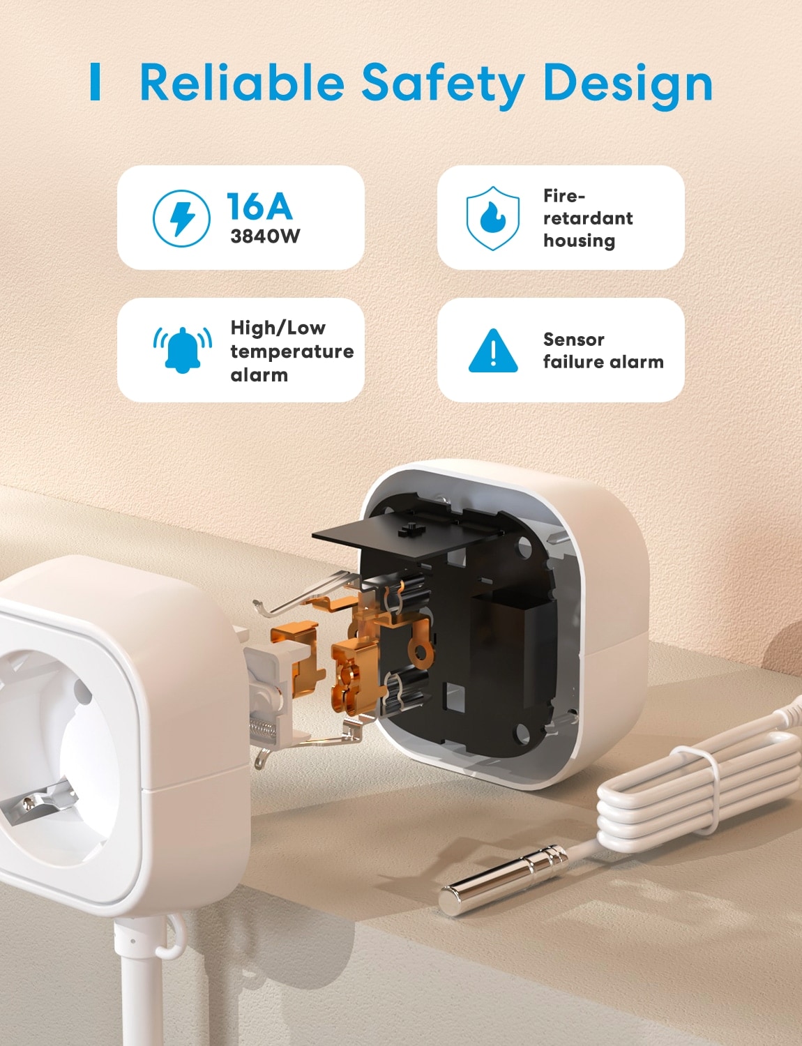 MEROSS Smart Thermostatsteckdose MTS960HK-EU