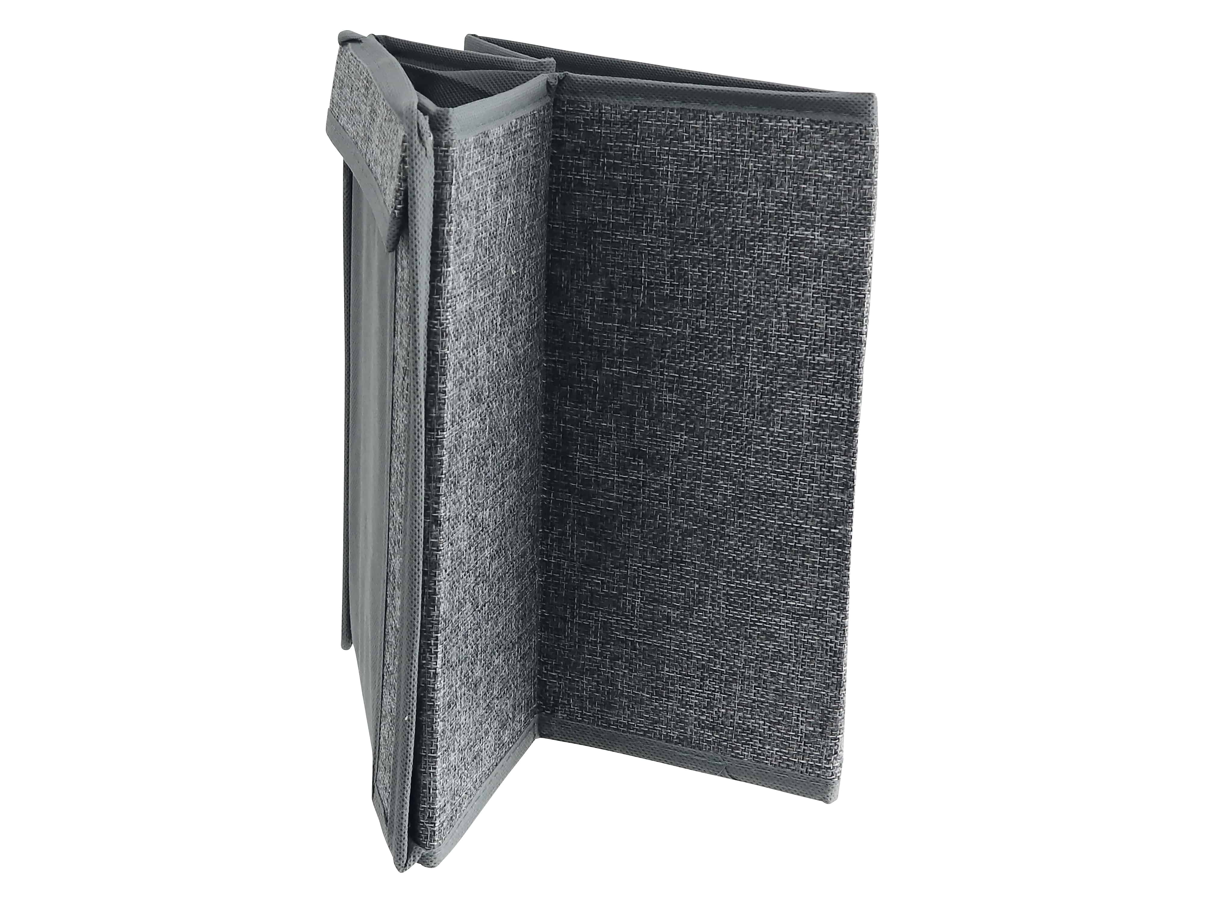 ALPINA Filz-Aufbewahrungsbox, klappbar, 25x25x25 cm, 2 verschiedene Farben