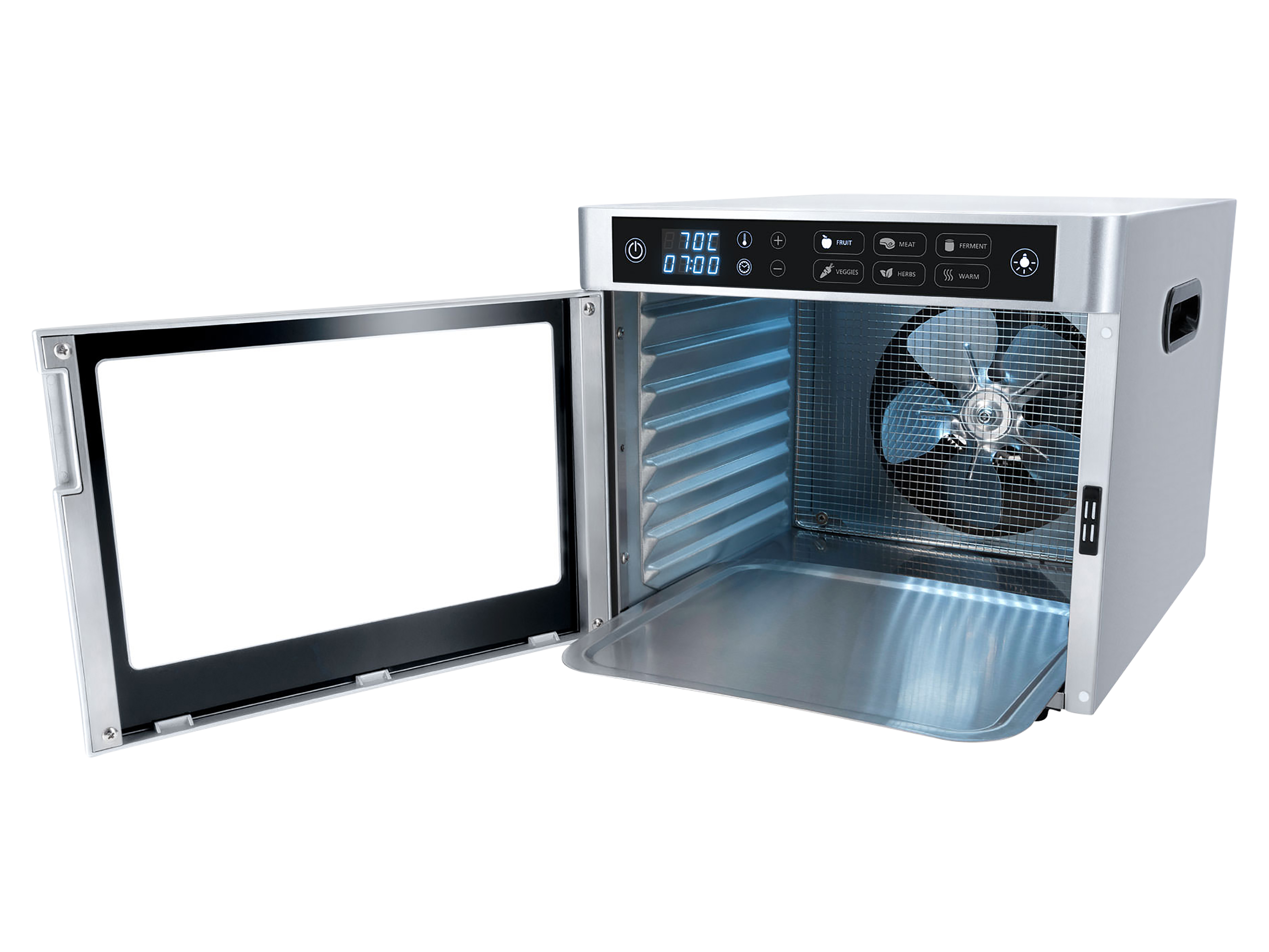 STEBA Dörrautomat ED 80 Steel Deluxe, ca. 0,67m² Dörrfläche, 6 Programme, 500W