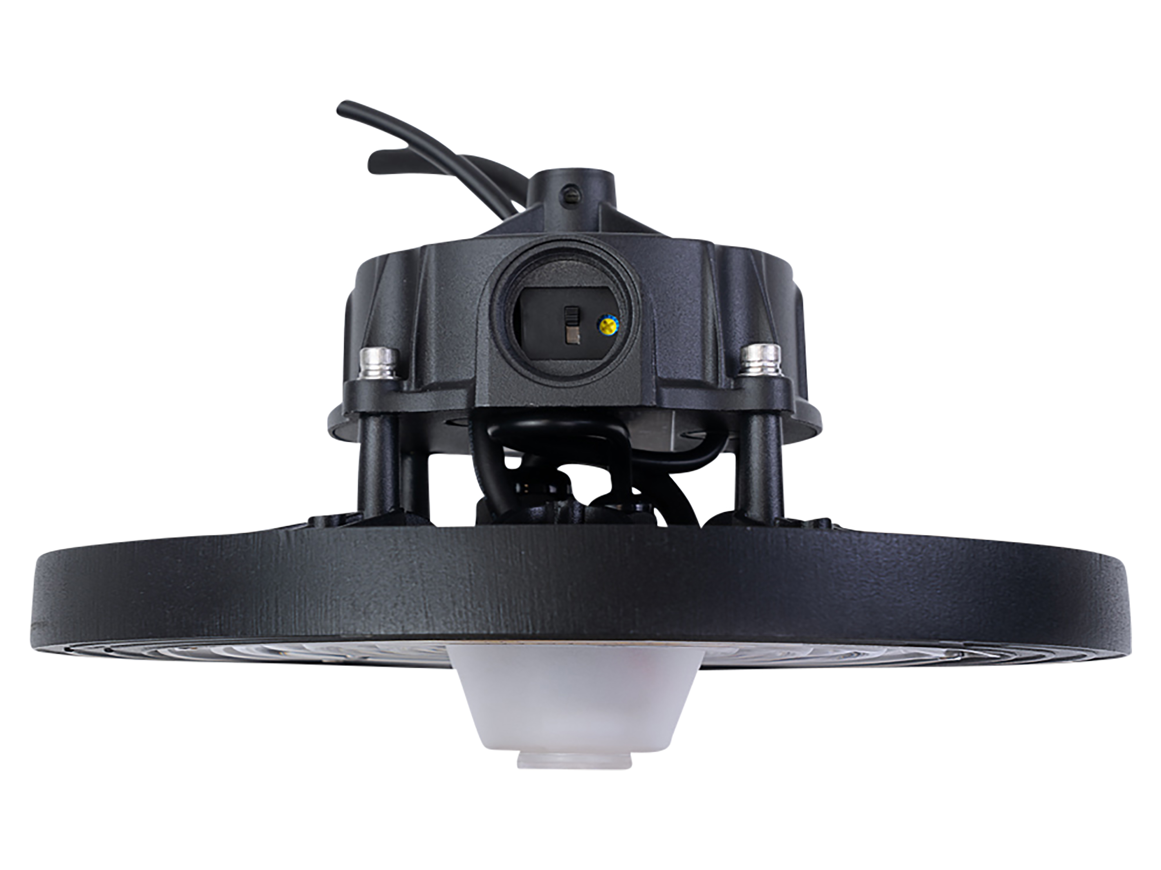 ENOVALITE LED-HighBay-Leuchte, UFO, 60...100 W, 4000 K, EEK: C, 9600...16000 lm, dimmbar, IP65, schwarz