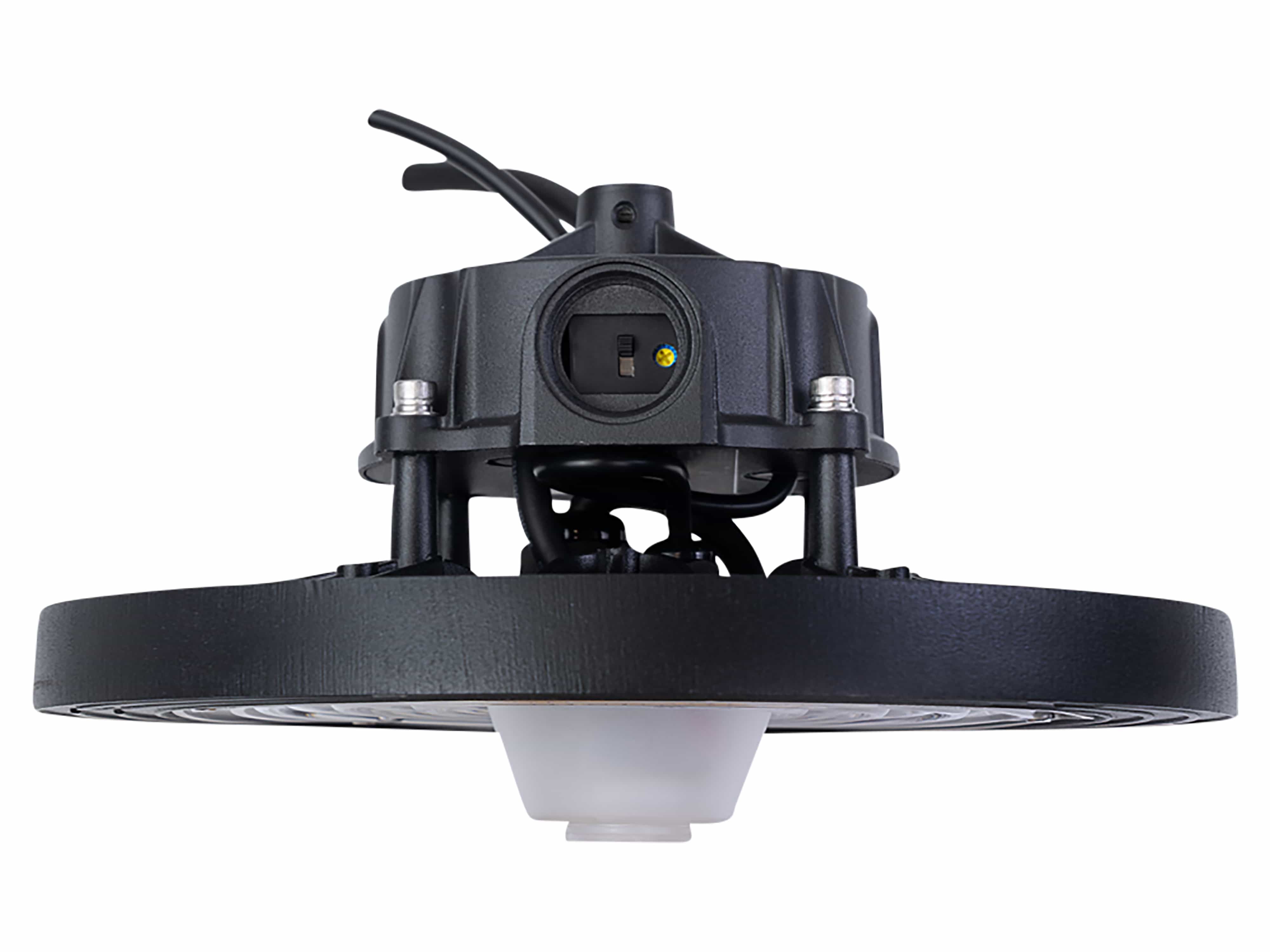 ENOVALITE LED-HighBay-Leuchte, UFO, 60...100 W, 4000 K, EEK: C, 9600...16000 lm, dimmbar, IP65, schwarz