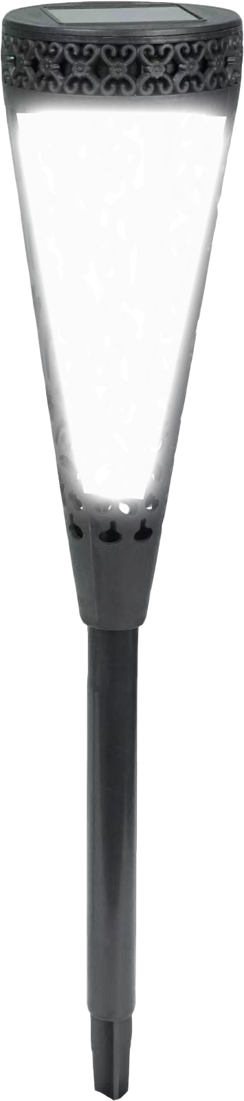 BLULAXA Solar LED-Gartenleuchte 51017, 1600K, IP44, Flackereffekt, schwrz BLULAXA Solar LED-Gartenleuchte 51017, 1600K, IP44, Flackereffekt, schwrz