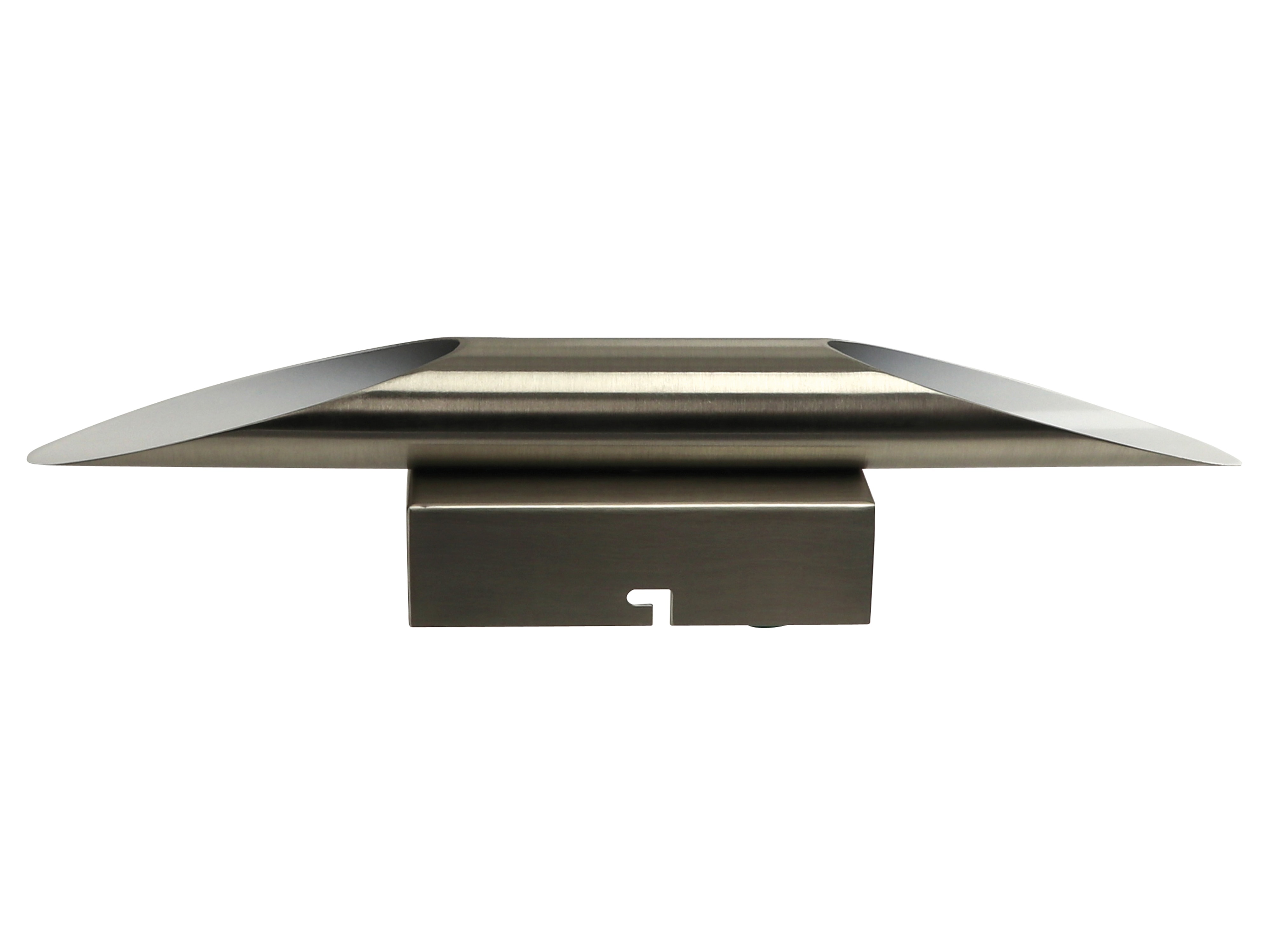 TRIO LED-Wandleuchte Bolero, Edelstahl/weiß