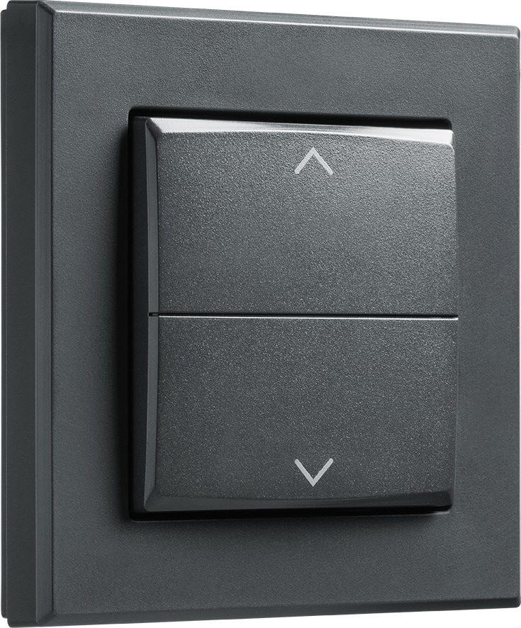 HOMEMATIC IP 156171A0, Tasterwippe, Markenschalter mit Pfeilen, anthrazit