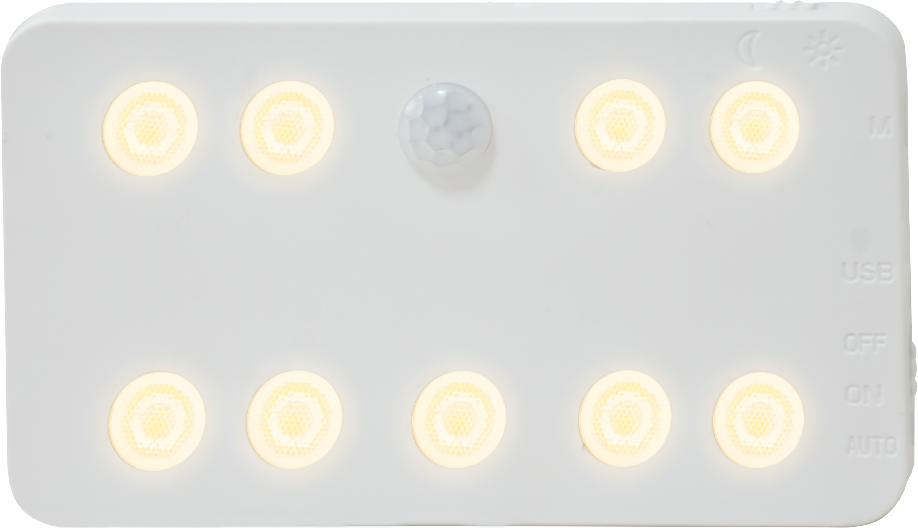 REV LED-Akku-Wandleuchte, Bewegungsmelder, 1,5W, CCT, 110lm, warmweiß, neutralweiß, kaltweiß, IP20, weiß