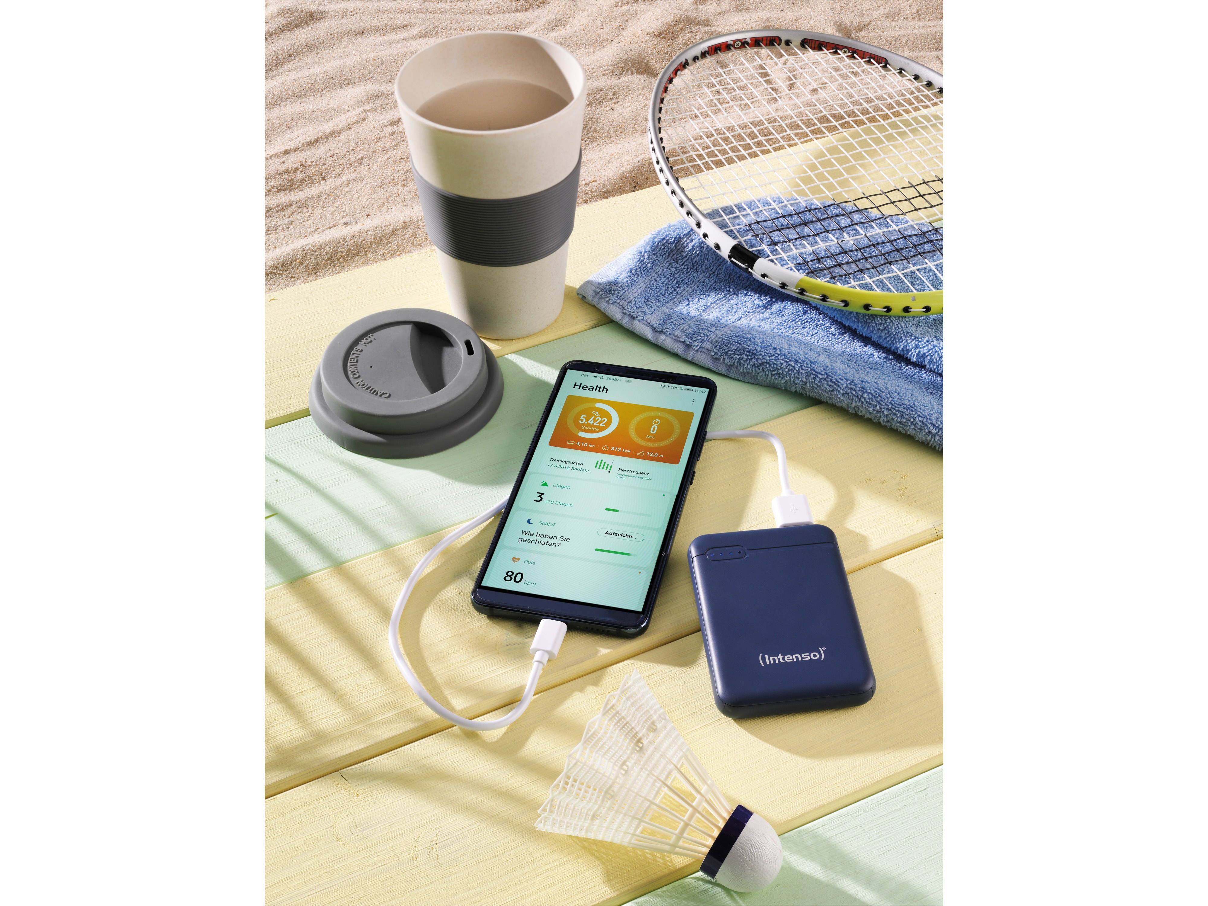 INTENSO USB Powerbank 7313525 XS 5000, 5.000 mAh, dunkelblau
