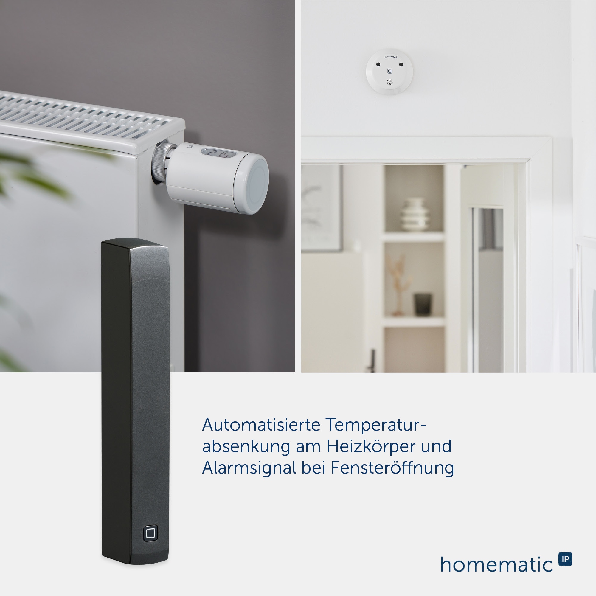 HOMEMATIC IP 160027A0, Fenster- und Türkontakt, optisch, anthrazit
