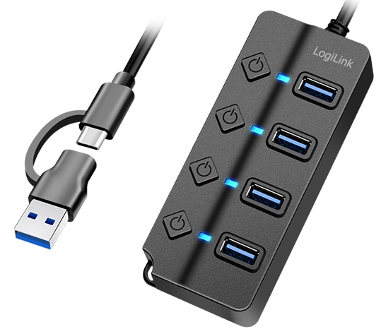 LOGILINK USB-C Hub UA0419 4 Port LOGILINK USB-C Hub UA0419 4 Port