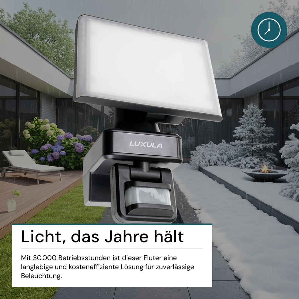 LUXULA LED-Fluter LX400193, mit BM, 20 W, 2100 lm, 4000 K, schwarz LUXULA LED-Fluter LX400193, mit BM, 20 W, 2100 lm, 4000 K, schwarz